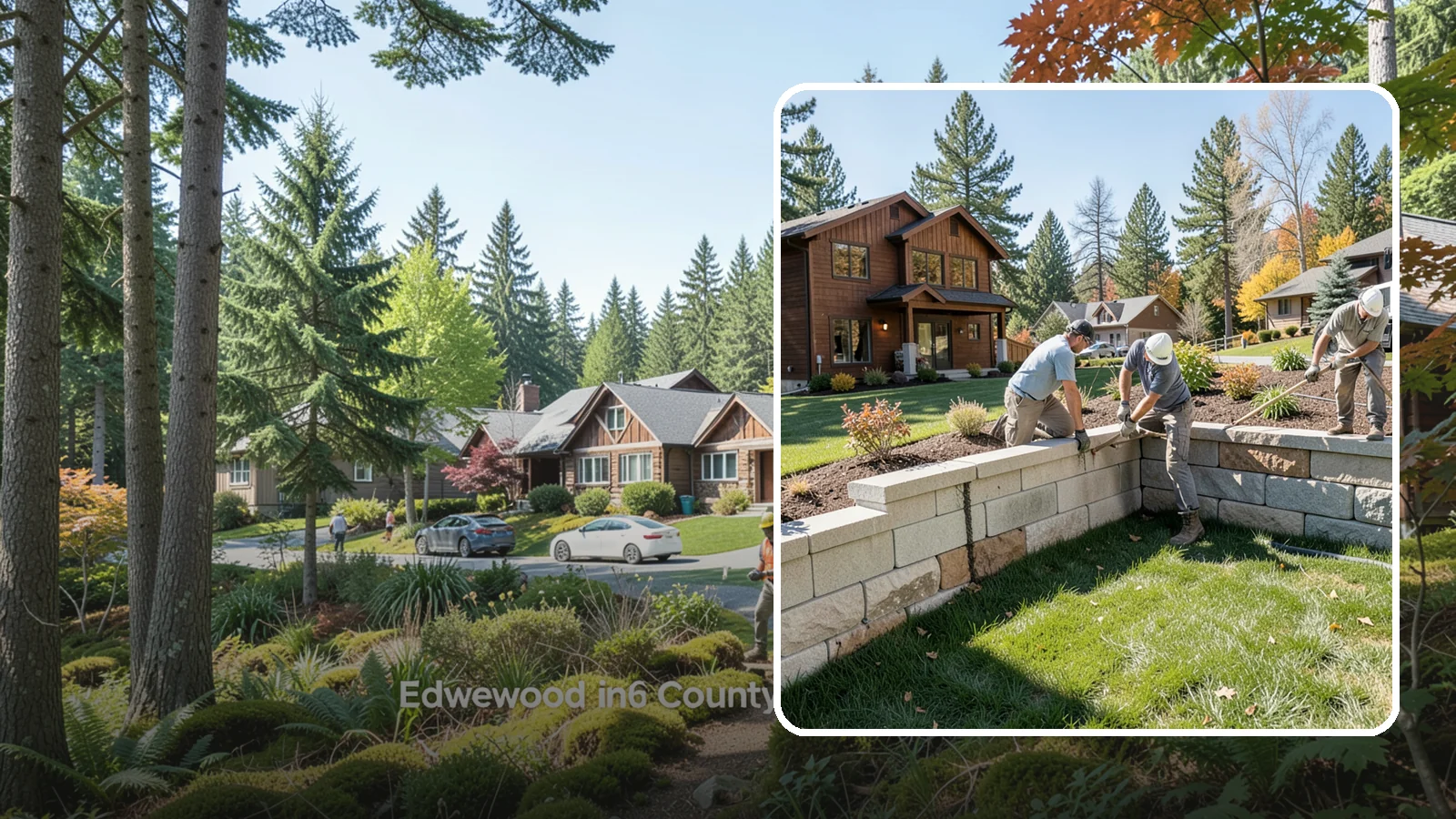 Retaining Wall Repair in Edgewood, Pierce County, WA - Repair of failing, bulging, or leaning retaining walls to restore structural integrity and safety.