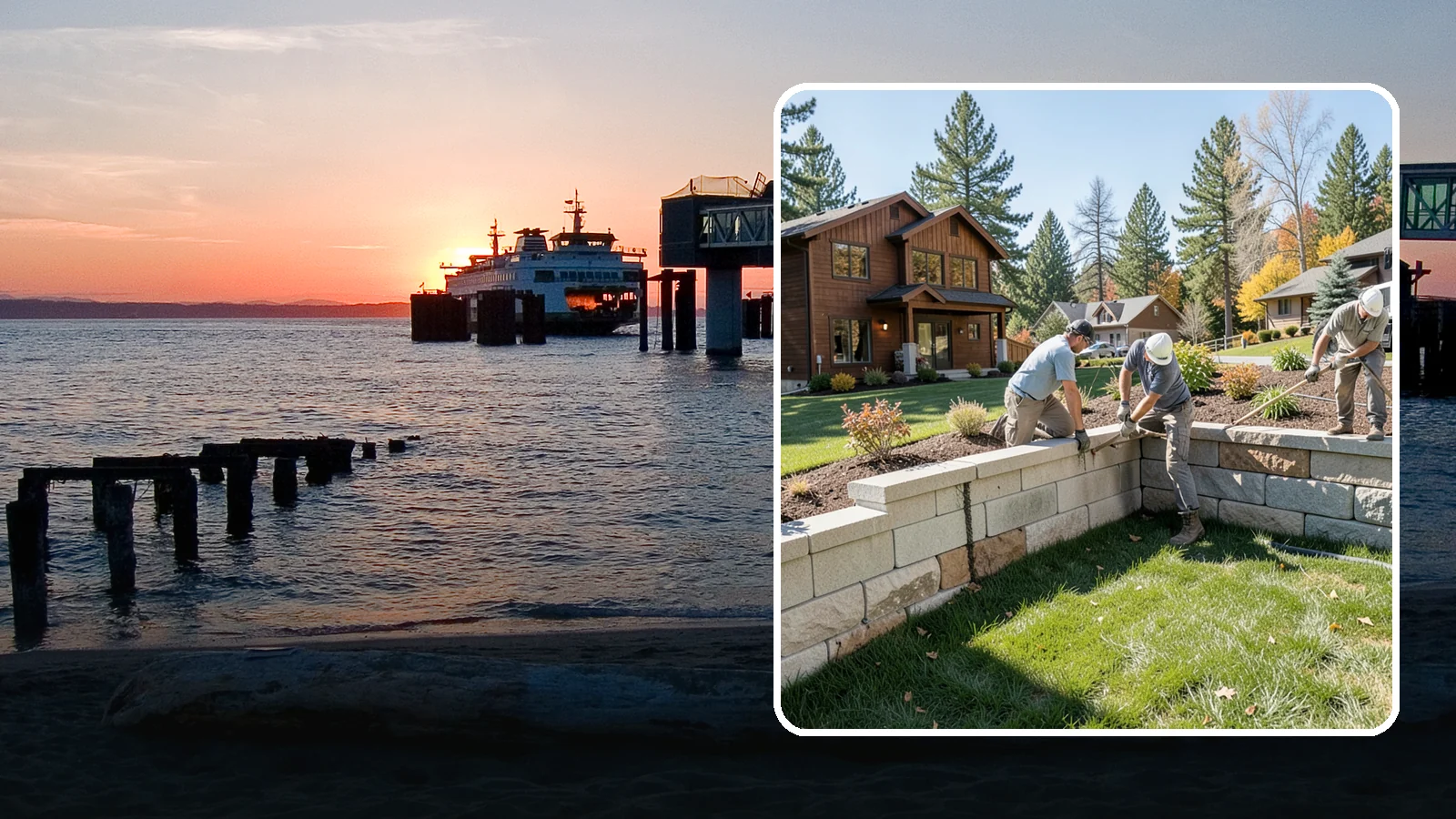 Retaining Wall Repair in Edmonds, Snohomish County, WA - Repair of failing, bulging, or leaning retaining walls to restore structural integrity and safety.