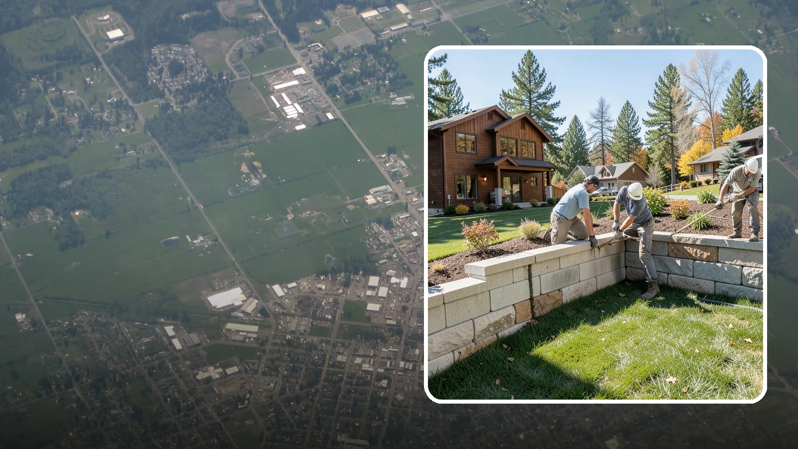Retaining Wall Repair in Enumclaw, King County, WA - Repair of failing, bulging, or leaning retaining walls to restore structural integrity and safety.