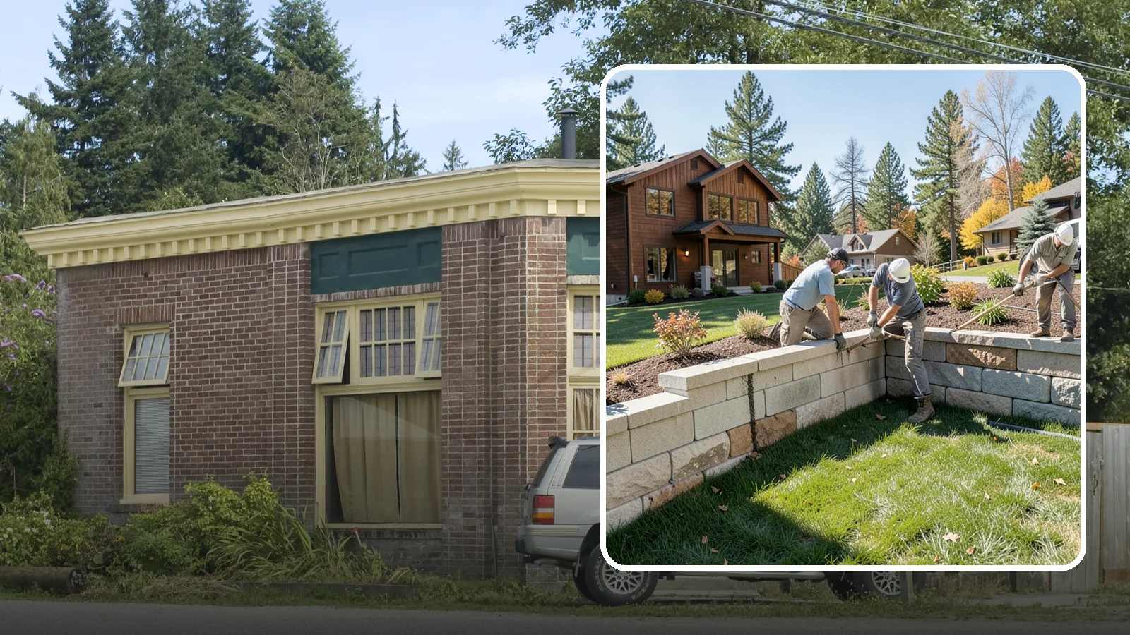 Retaining Wall Repair in Hamilton, Skagit County, WA - Repair of failing, bulging, or leaning retaining walls to restore structural integrity and safety.