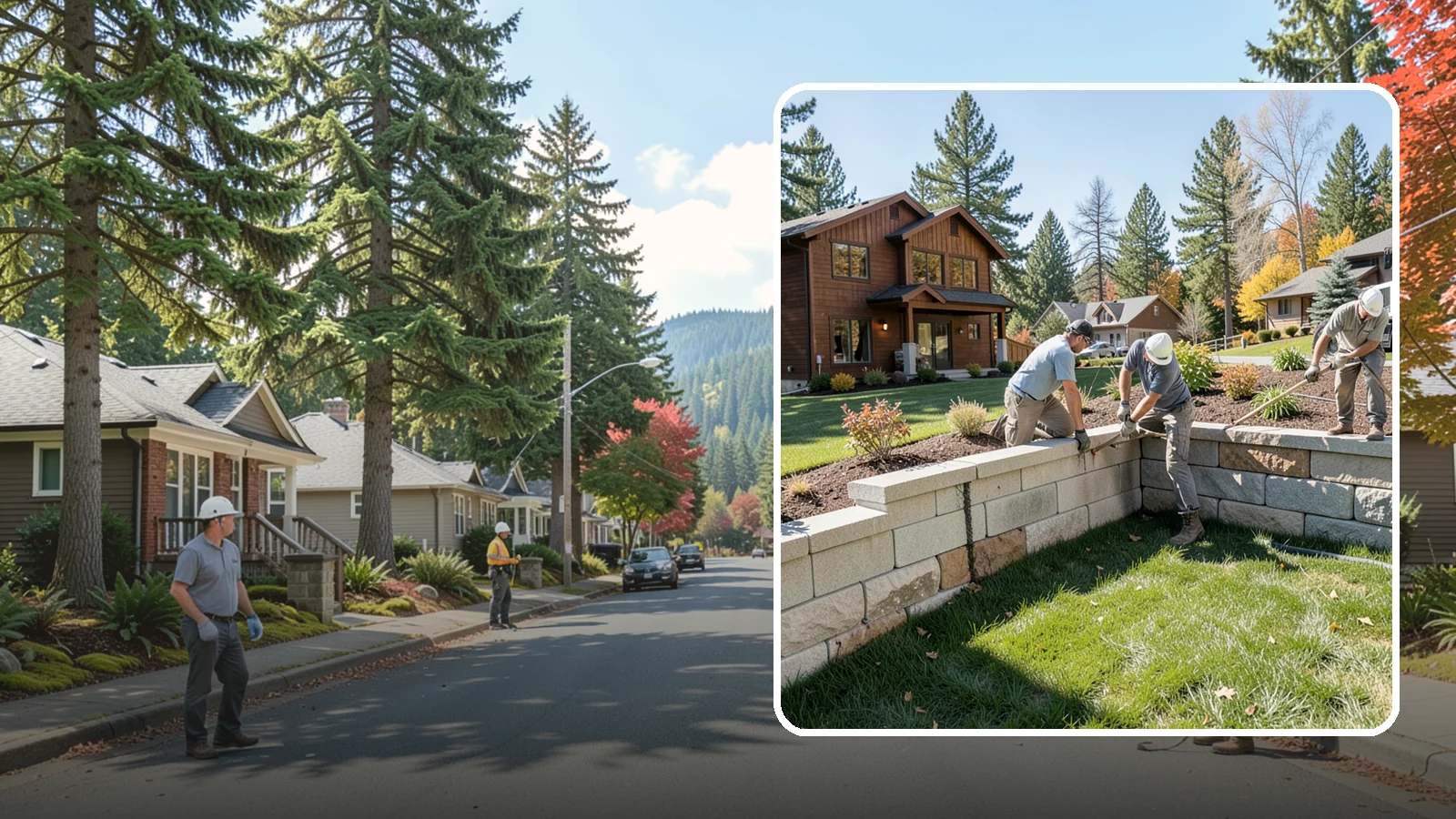 Retaining Wall Repair in Hunts Point, King County, WA - Repair of failing, bulging, or leaning retaining walls to restore structural integrity and safety.