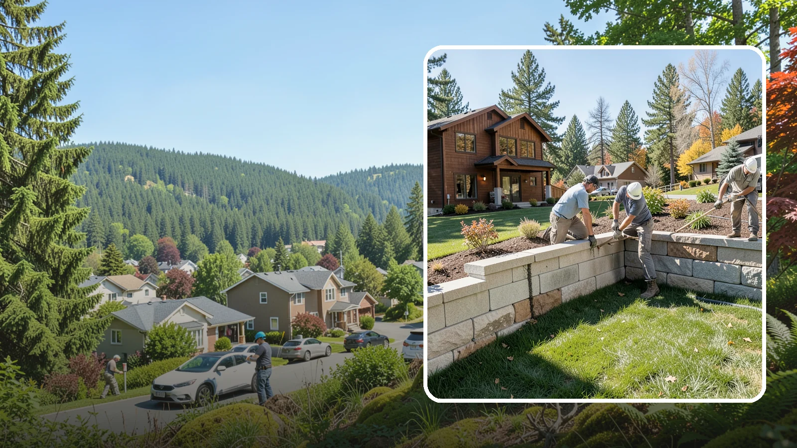 Retaining Wall Repair in Index, Snohomish County, WA - Repair of failing, bulging, or leaning retaining walls to restore structural integrity and safety.