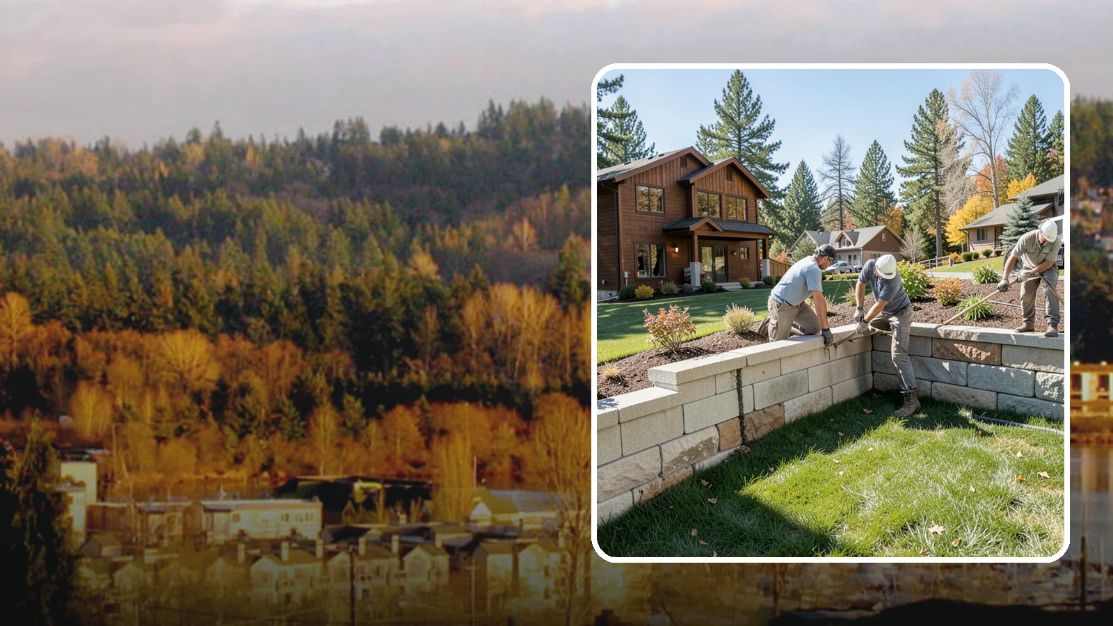 Retaining Wall Repair in Kenmore, King County, WA - Repair of failing, bulging, or leaning retaining walls to restore structural integrity and safety.
