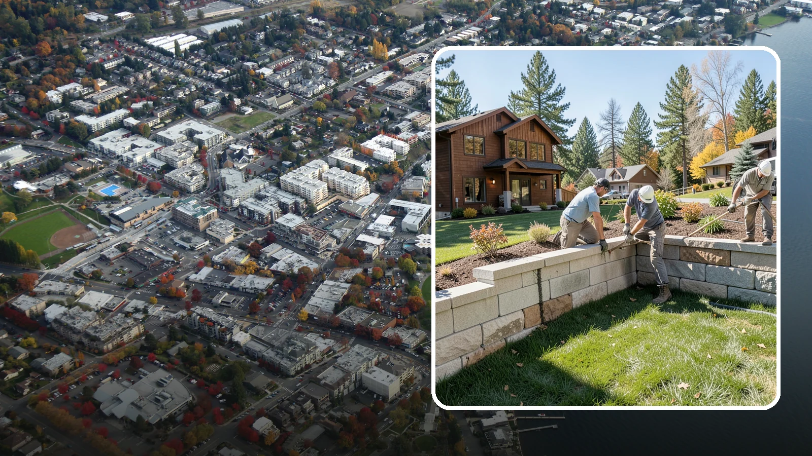 Retaining Wall Repair in Kirkland, King County, WA - Repair of failing, bulging, or leaning retaining walls to restore structural integrity and safety.