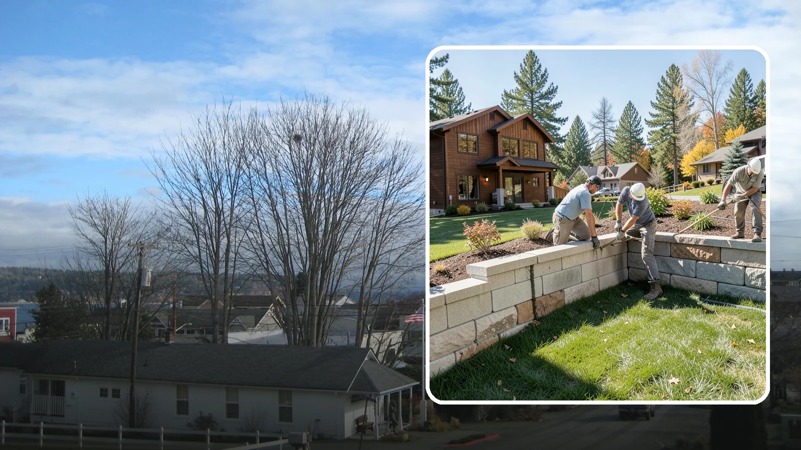 Retaining Wall Repair in Langley, Island County, WA - Repair of failing, bulging, or leaning retaining walls to restore structural integrity and safety.