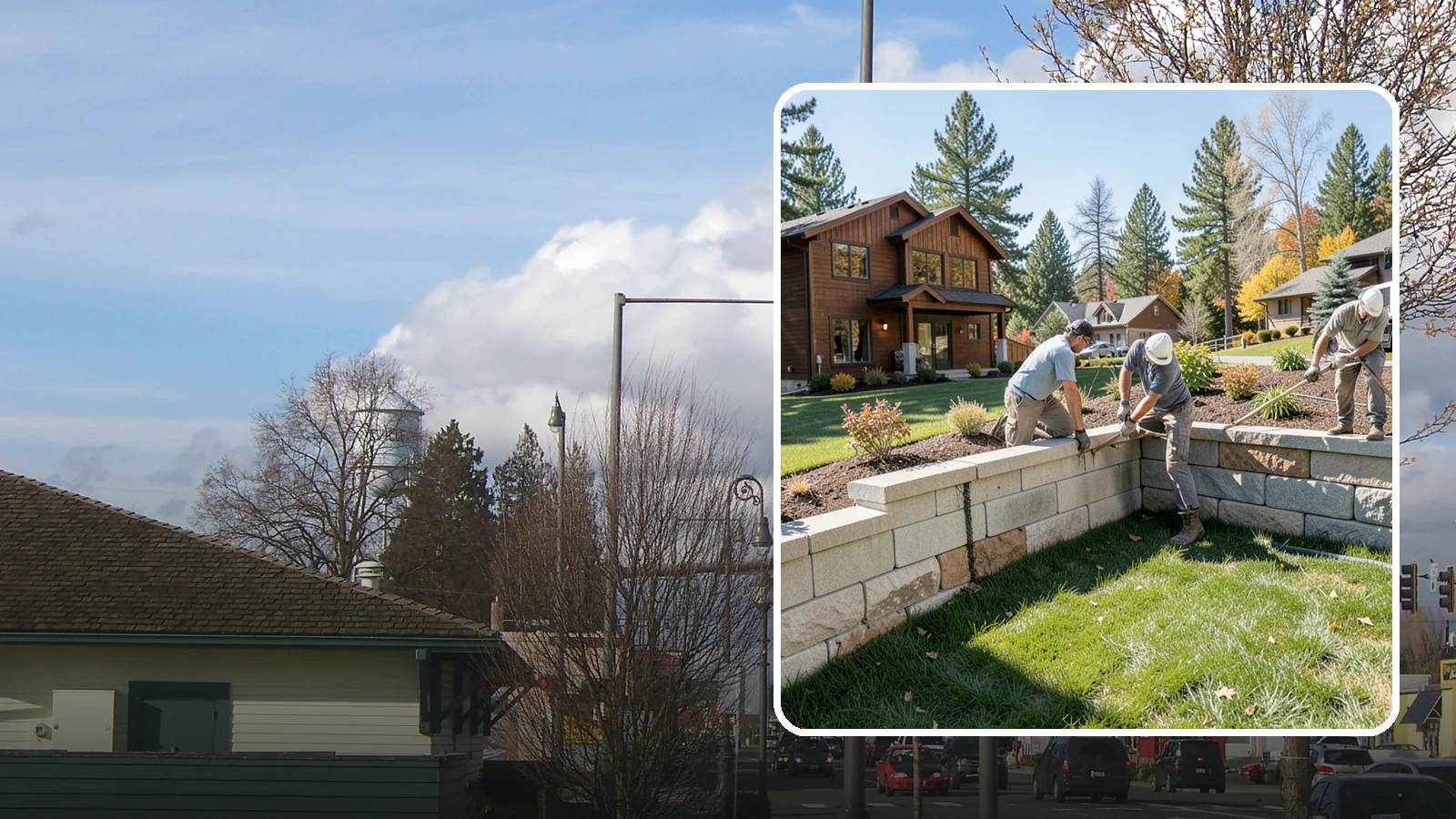 Retaining Wall Repair in Marysville, Snohomish County, WA - Repair of failing, bulging, or leaning retaining walls to restore structural integrity and safety.