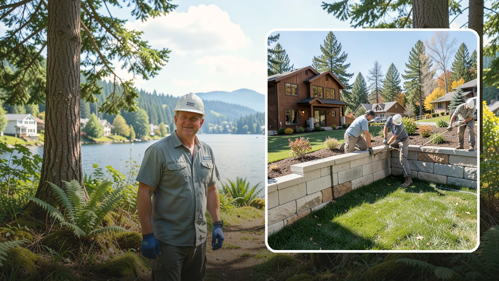 Retaining Wall Repair in Milton, King County, WA - Repair of failing, bulging, or leaning retaining walls to restore structural integrity and safety.