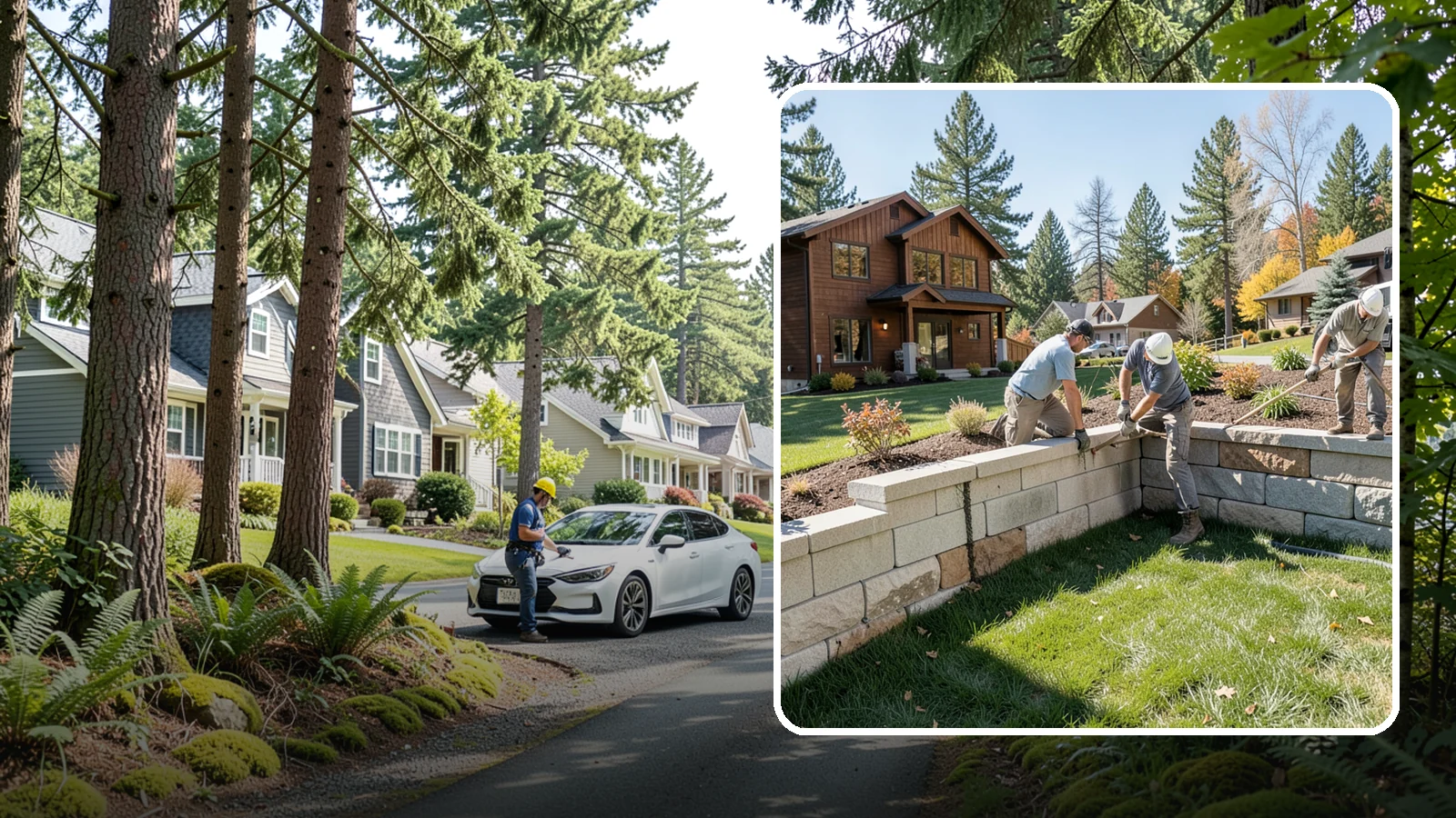 Retaining Wall Repair in Normandy Park, King County, WA - Repair of failing, bulging, or leaning retaining walls to restore structural integrity and safety.