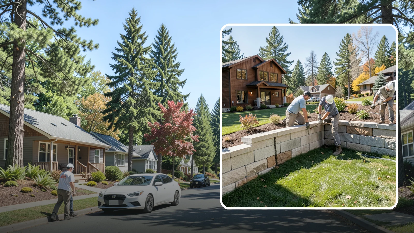 Retaining Wall Repair in Orting, Pierce County, WA - Repair of failing, bulging, or leaning retaining walls to restore structural integrity and safety.