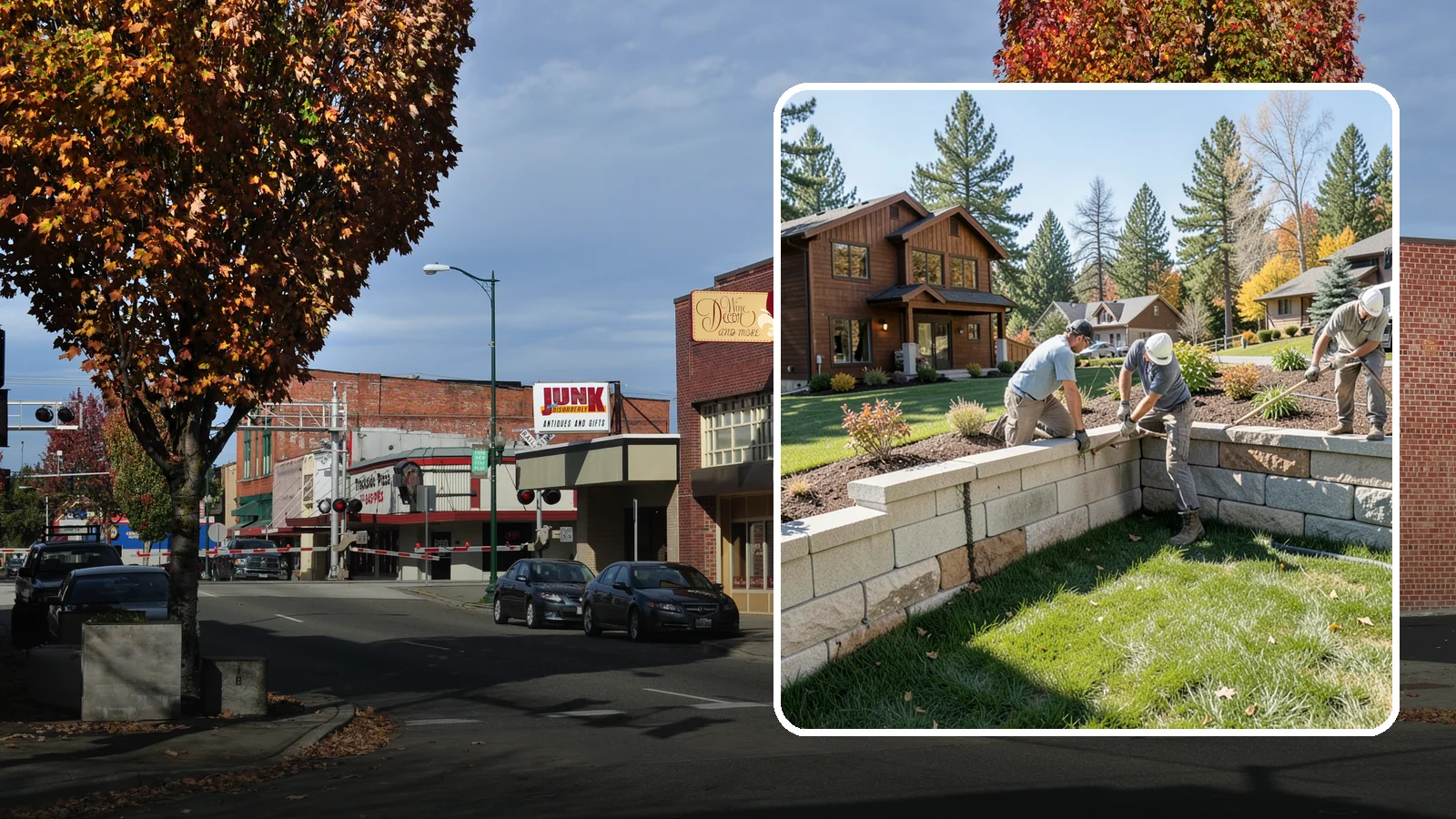 Retaining Wall Repair in Puyallup, Pierce County, WA - Repair of failing, bulging, or leaning retaining walls to restore structural integrity and safety.