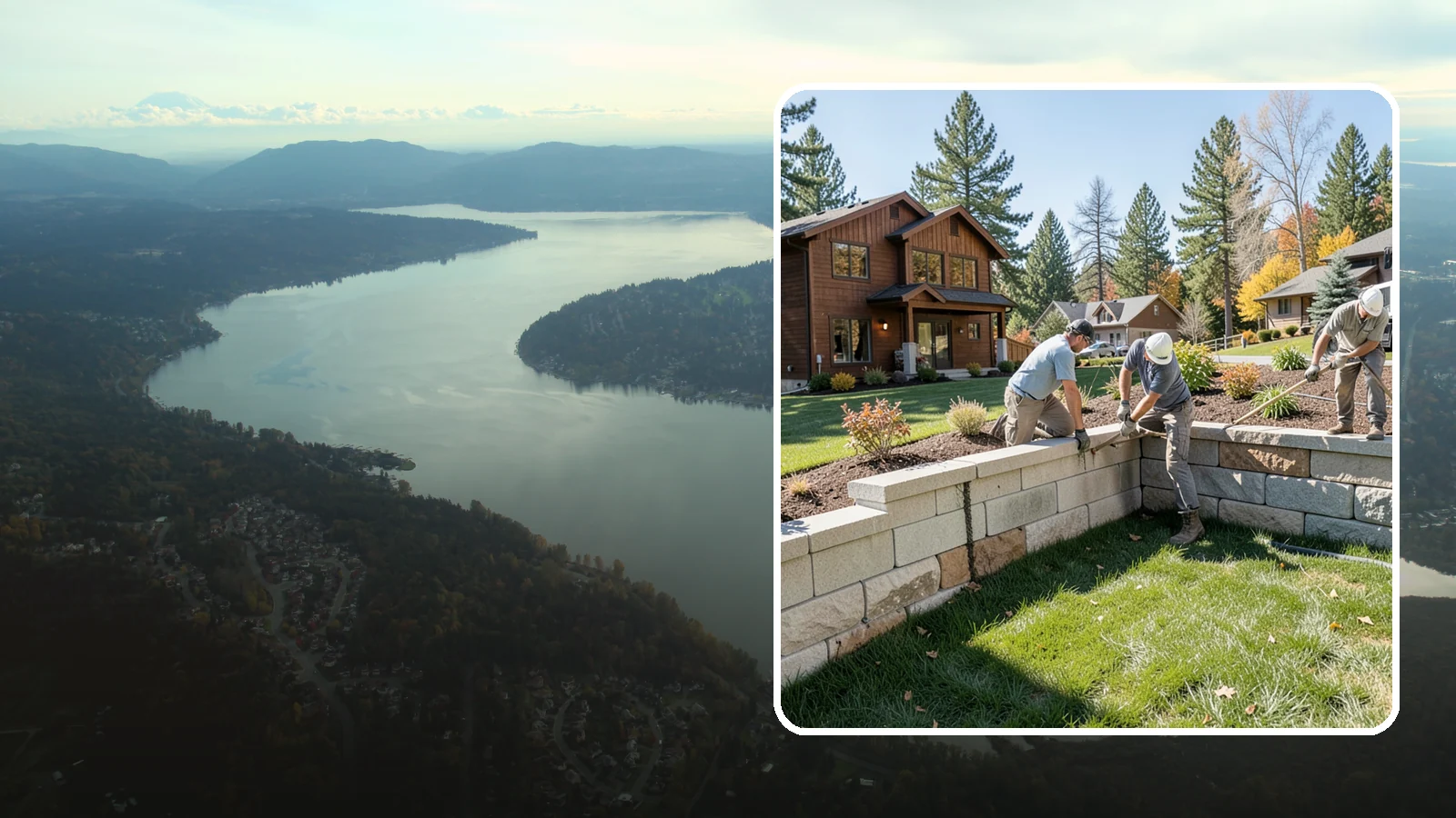 Retaining Wall Repair in Sammamish, King County, WA - Repair of failing, bulging, or leaning retaining walls to restore structural integrity and safety.