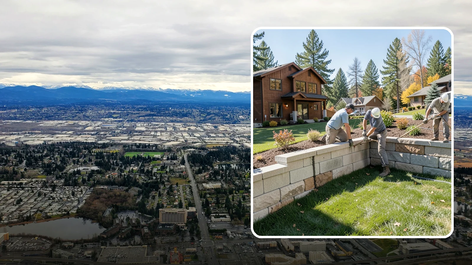 Retaining Wall Repair in SeaTac, King County, WA - Repair of failing, bulging, or leaning retaining walls to restore structural integrity and safety.