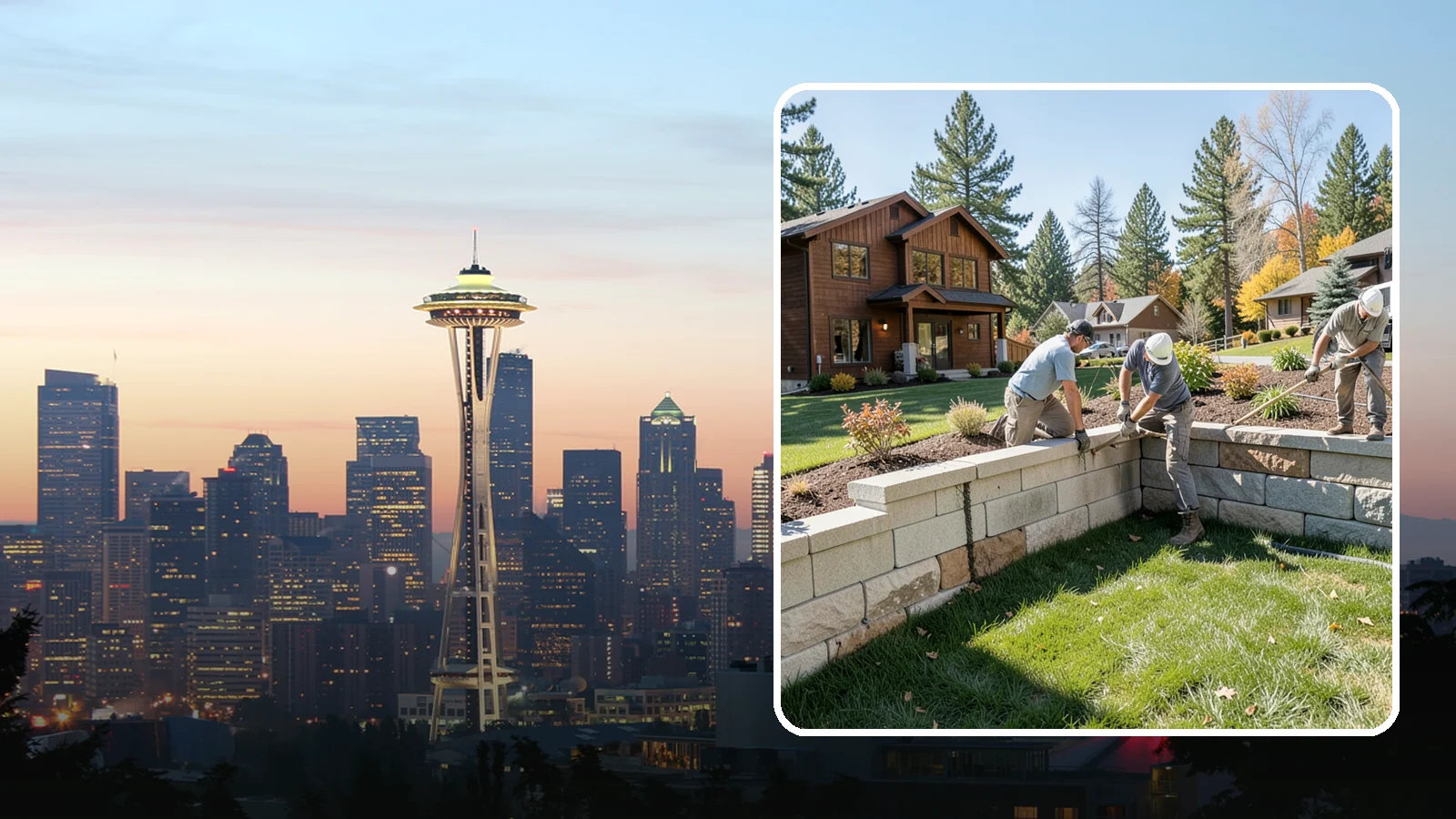 Retaining Wall Repair in Seattle, King County, WA - Repair of failing, bulging, or leaning retaining walls to restore structural integrity and safety.