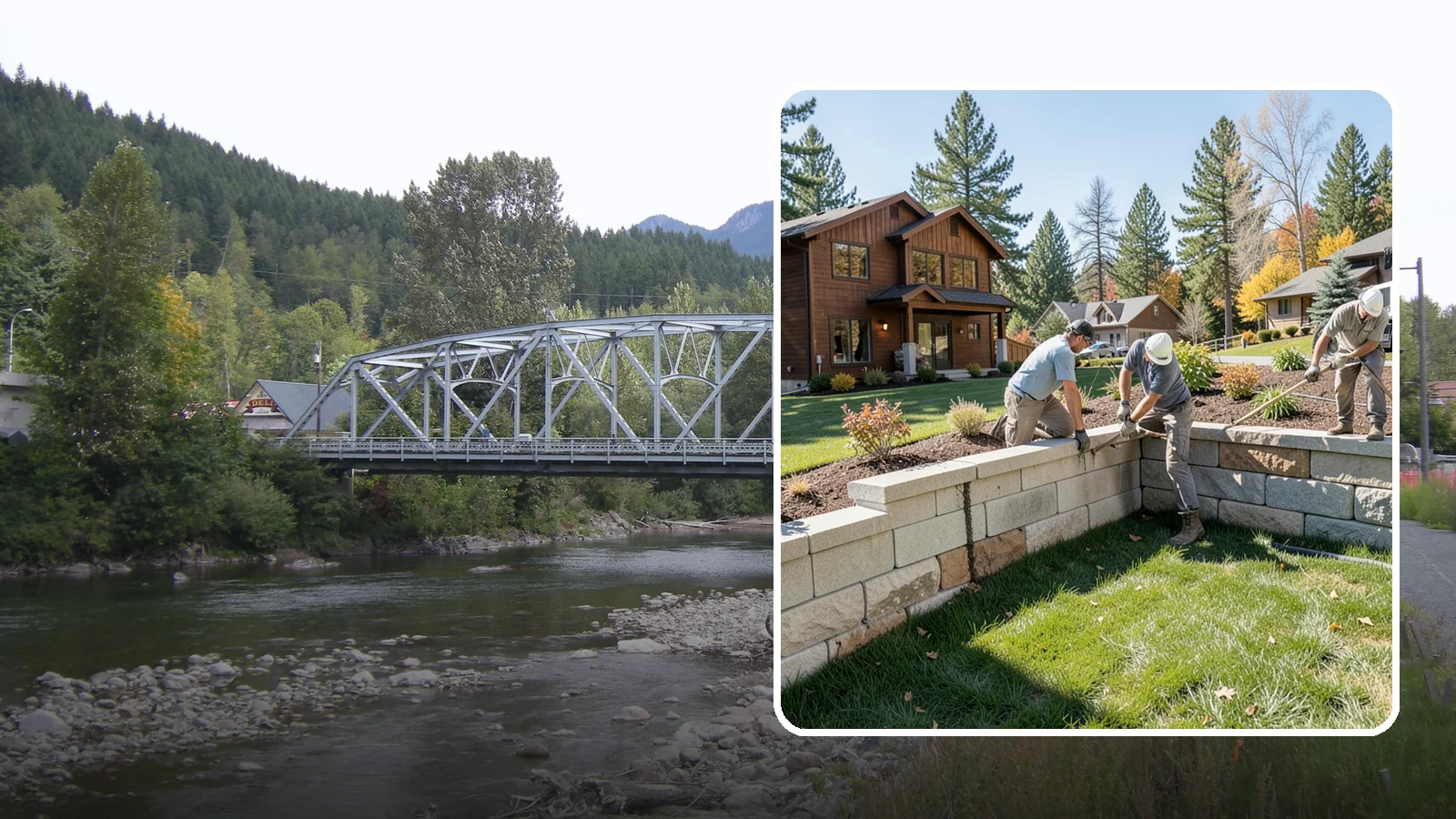 Retaining Wall Repair in Skykomish, King County, WA - Repair of failing, bulging, or leaning retaining walls to restore structural integrity and safety.