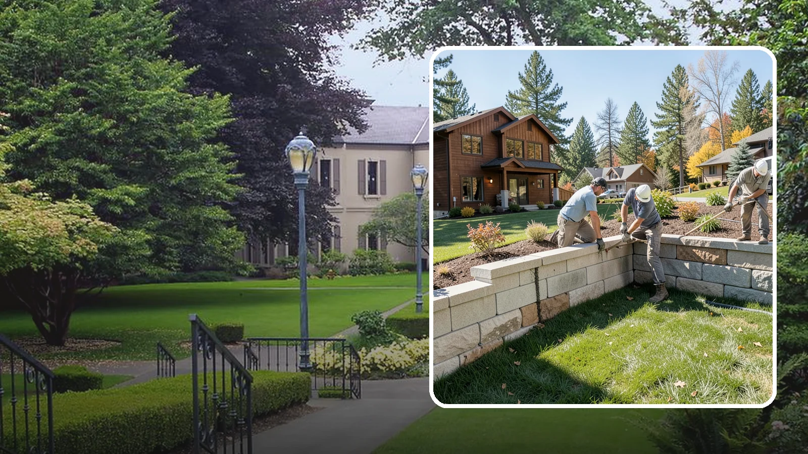 Retaining Wall Repair in Woodinville, King County, WA - Repair of failing, bulging, or leaning retaining walls to restore structural integrity and safety.