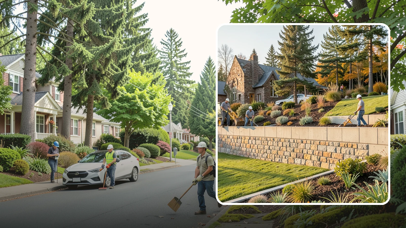 Retaining Walls in Beaux Arts Village, King County, WA - Design and construction of durable retaining walls for structural support, terracing, and usable space.