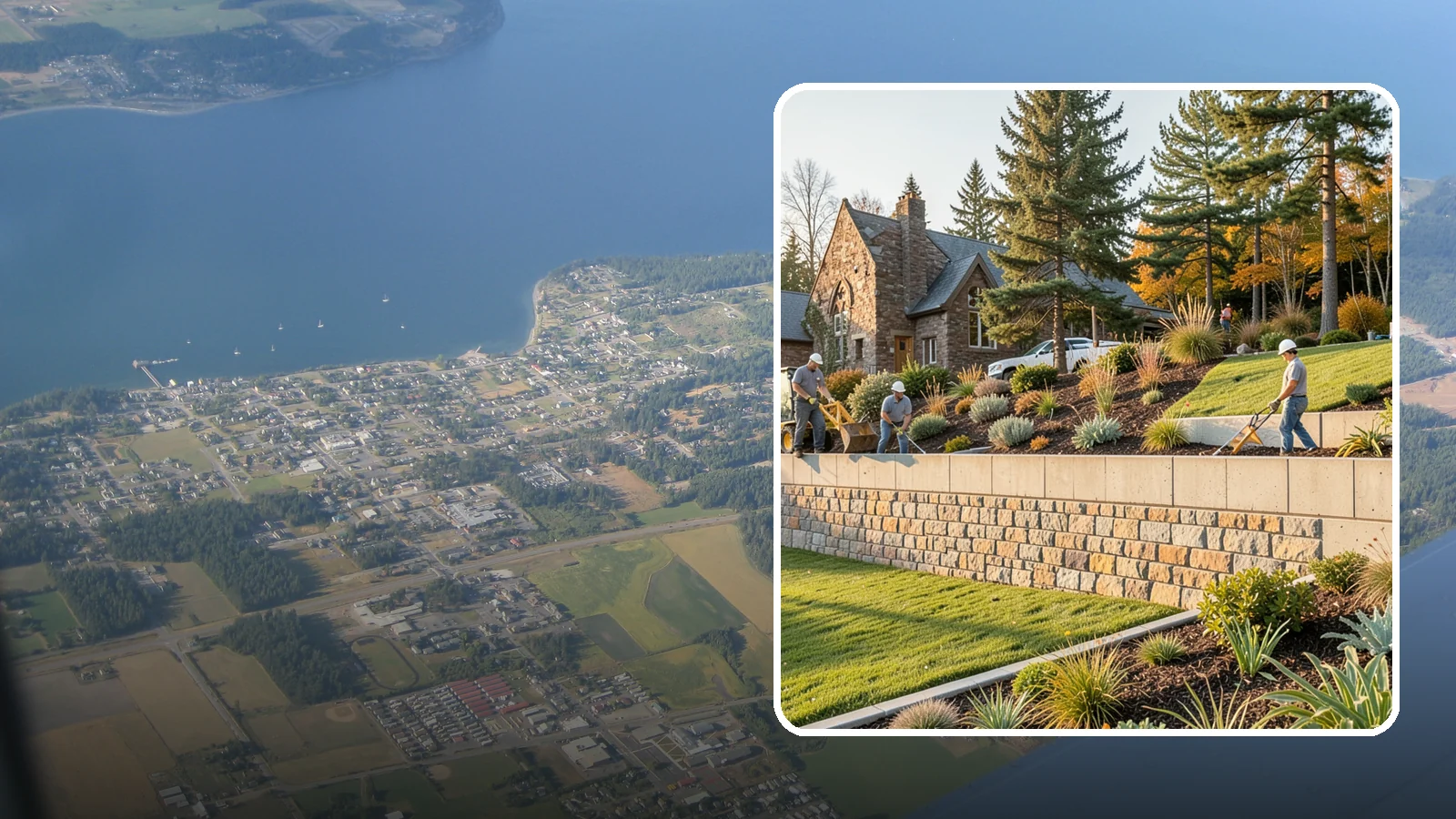 Retaining Walls in Coupeville, Island County, WA - Design and construction of durable retaining walls for structural support, terracing, and usable space.