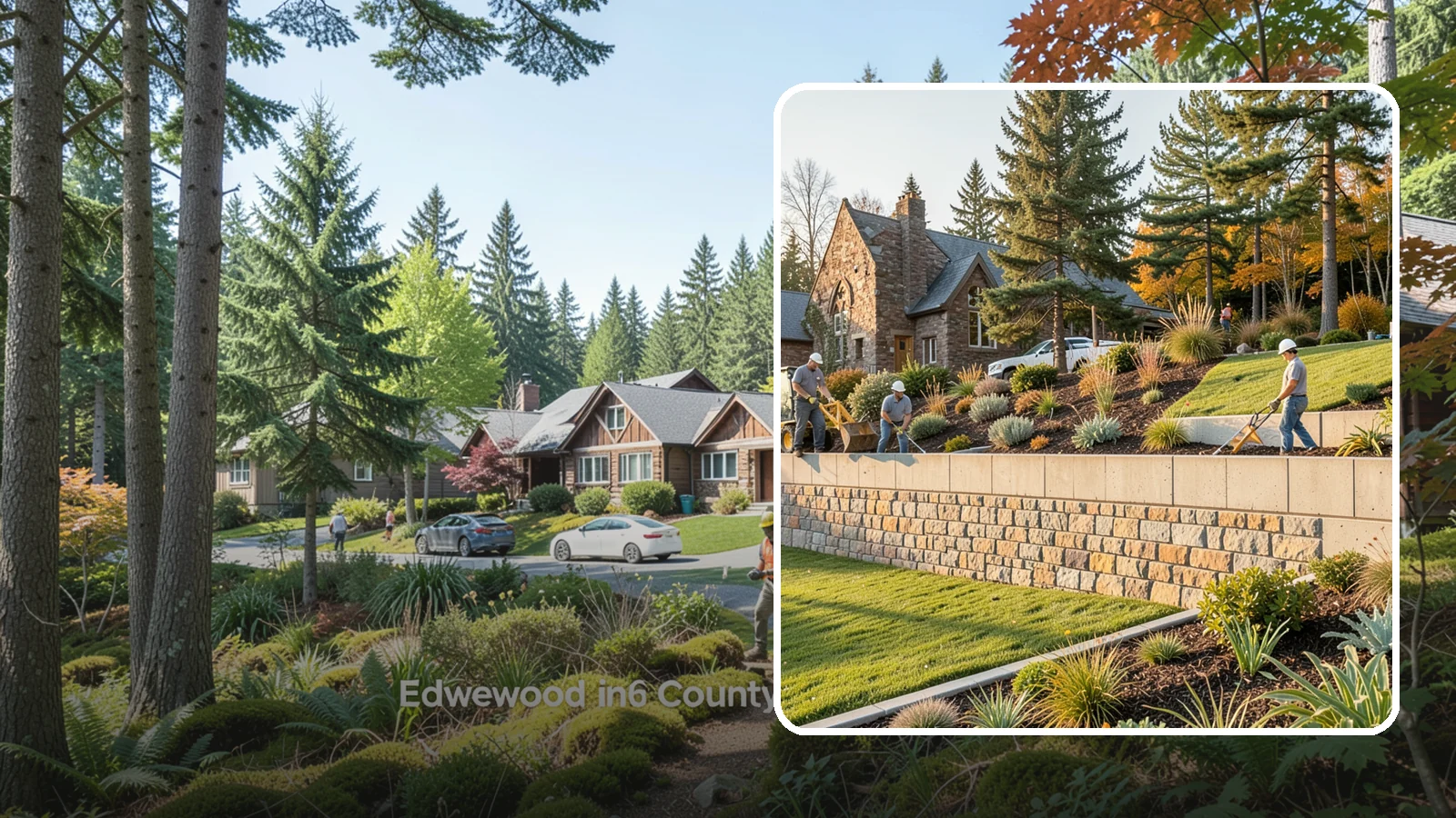 Retaining Walls in Edgewood, Pierce County, WA - Design and construction of durable retaining walls for structural support, terracing, and usable space.