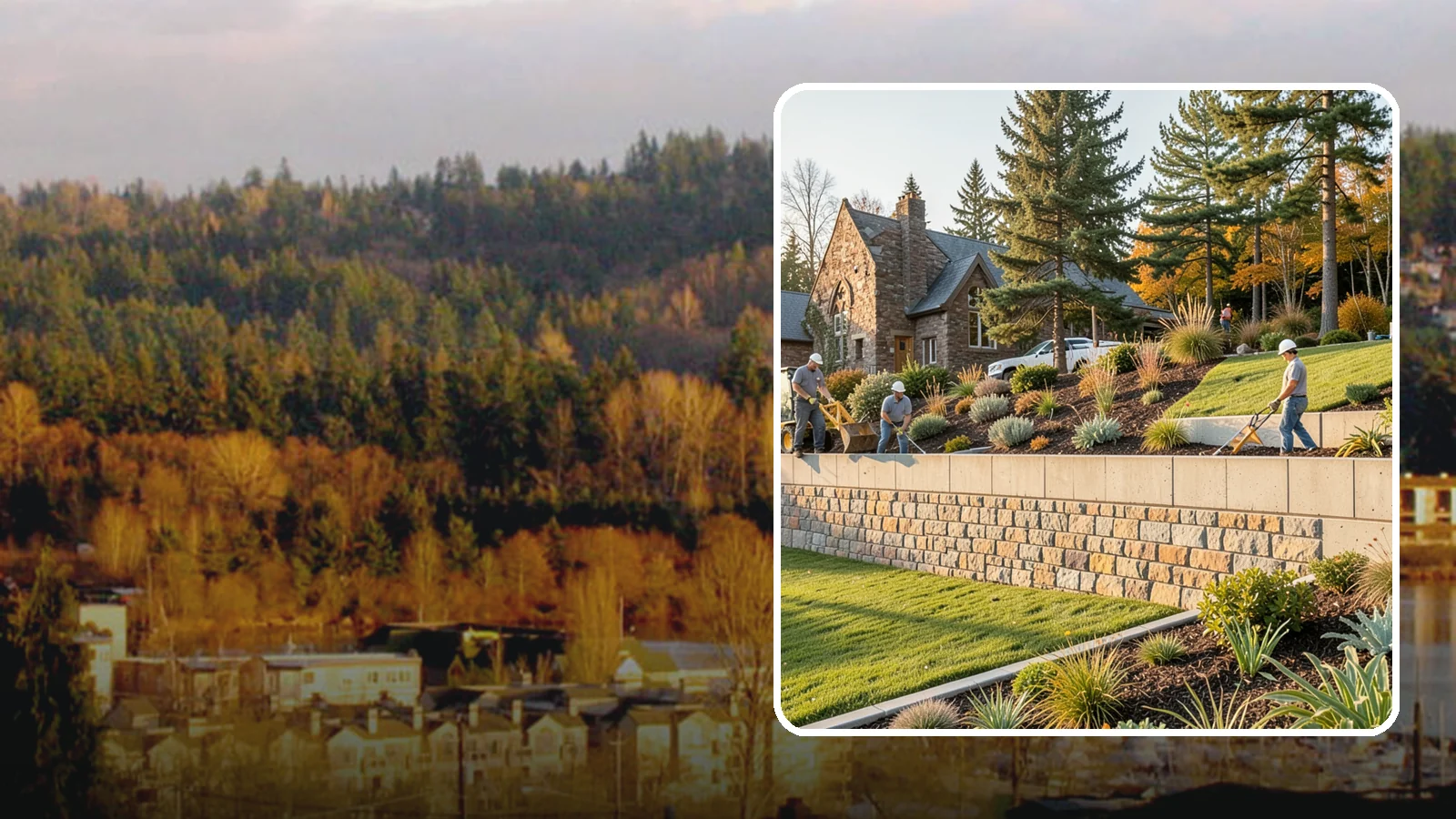 Retaining Walls in Kenmore, King County, WA - Design and construction of durable retaining walls for structural support, terracing, and usable space.