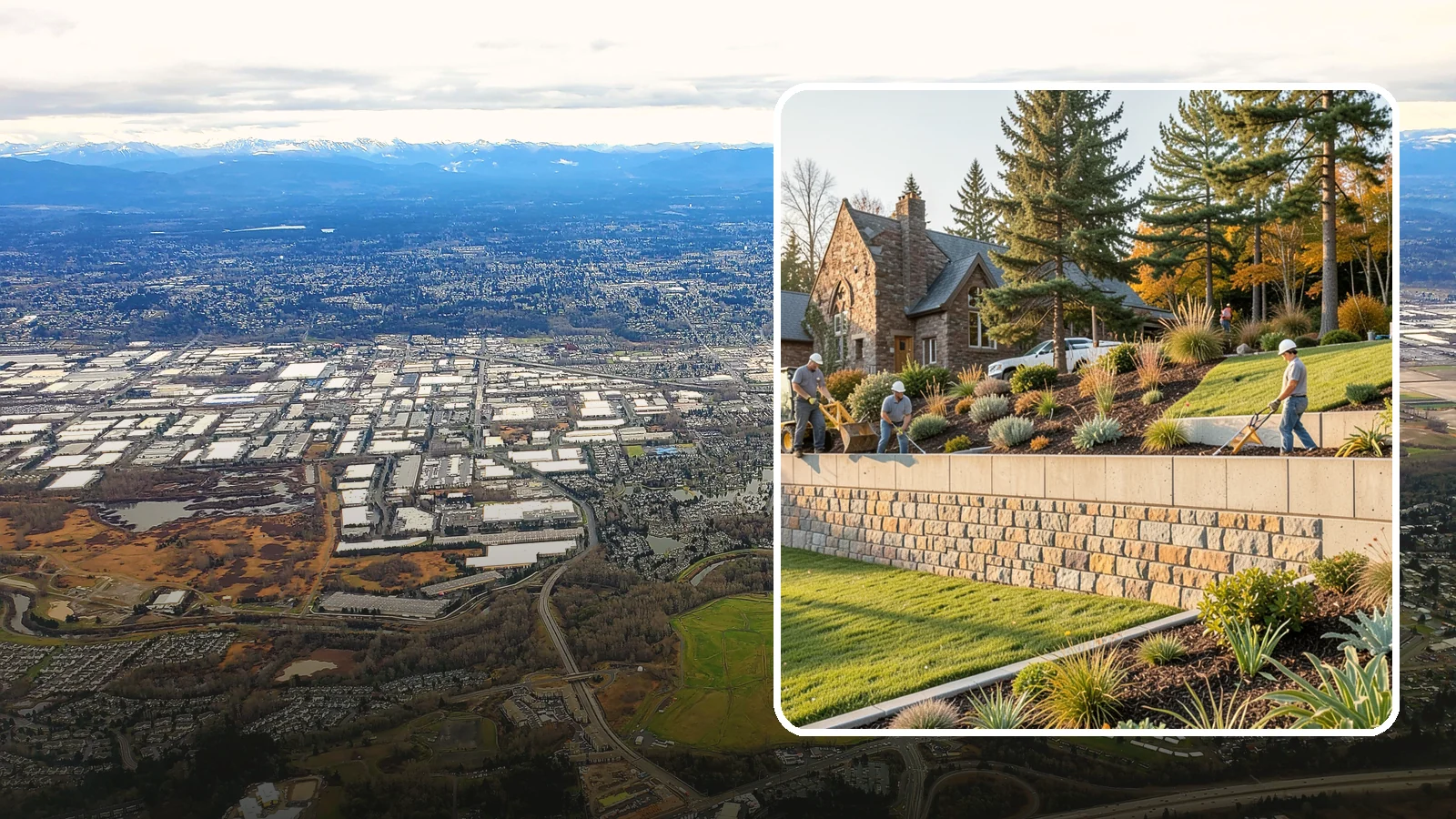Retaining Walls in Kent, King County, WA - Design and construction of durable retaining walls for structural support, terracing, and usable space.
