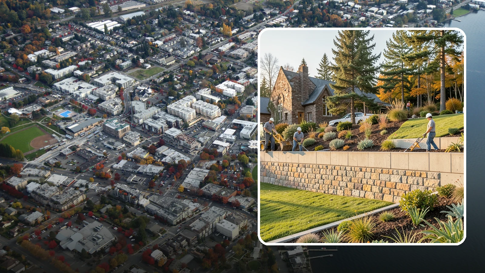Retaining Walls in Kirkland, King County, WA - Design and construction of durable retaining walls for structural support, terracing, and usable space.