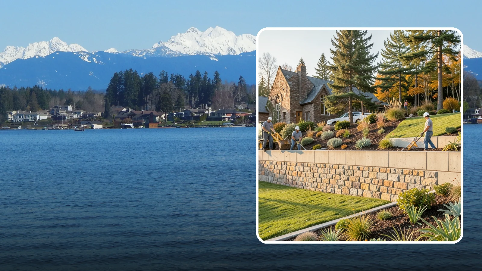 Retaining Walls in Lake Stevens, Snohomish County, WA - Design and construction of durable retaining walls for structural support, terracing, and usable space.