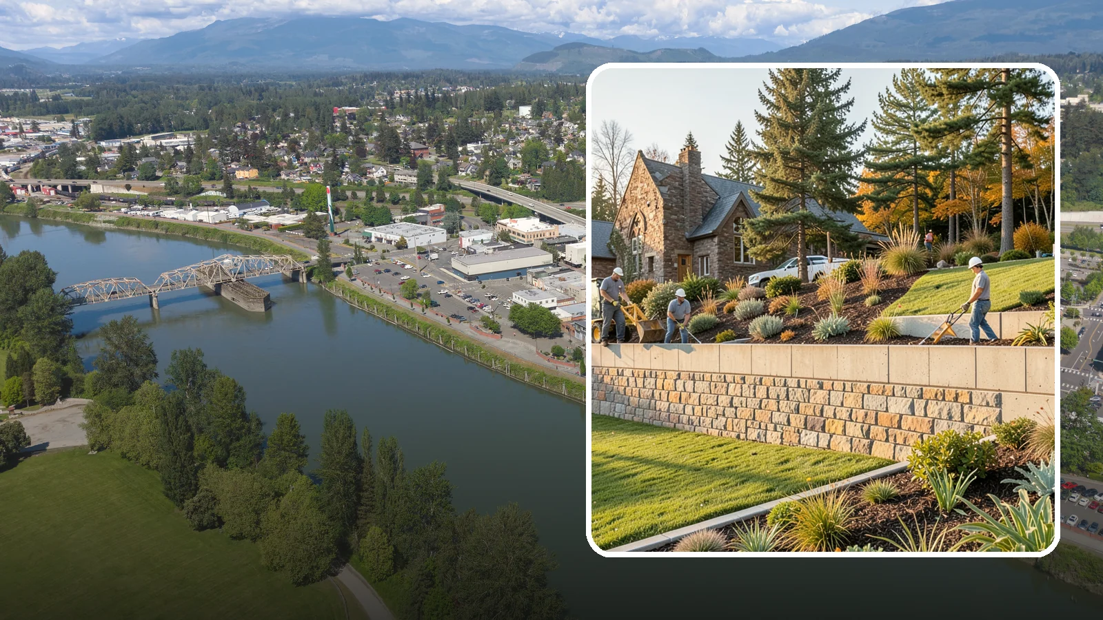 Retaining Walls in Mount Vernon, Skagit County, WA - Design and construction of durable retaining walls for structural support, terracing, and usable space.