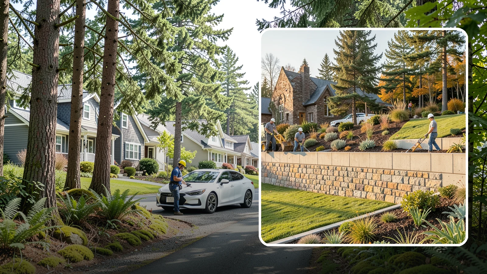 Retaining Walls in Normandy Park, King County, WA - Design and construction of durable retaining walls for structural support, terracing, and usable space.