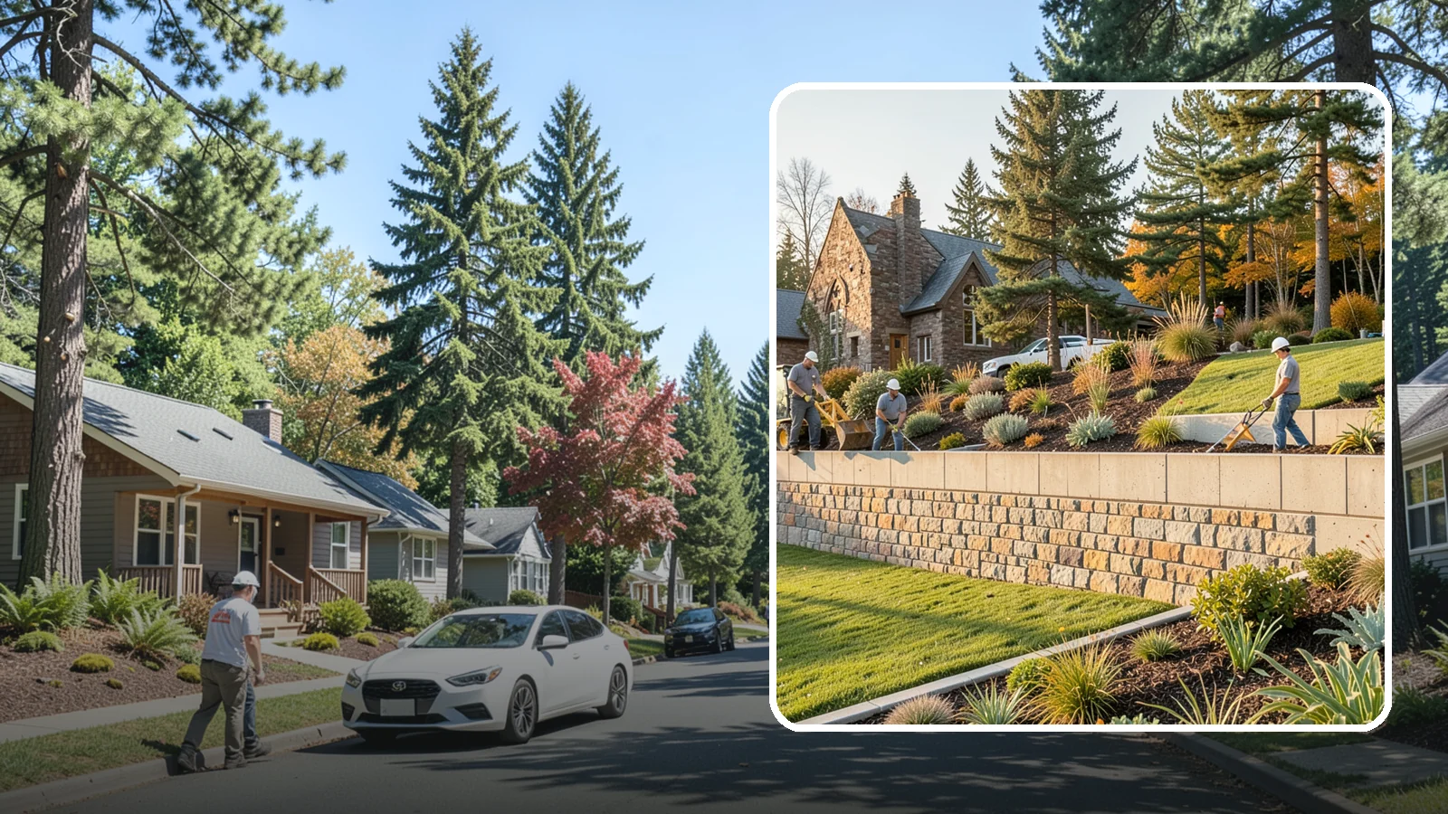 Retaining Walls in Orting, Pierce County, WA - Design and construction of durable retaining walls for structural support, terracing, and usable space.