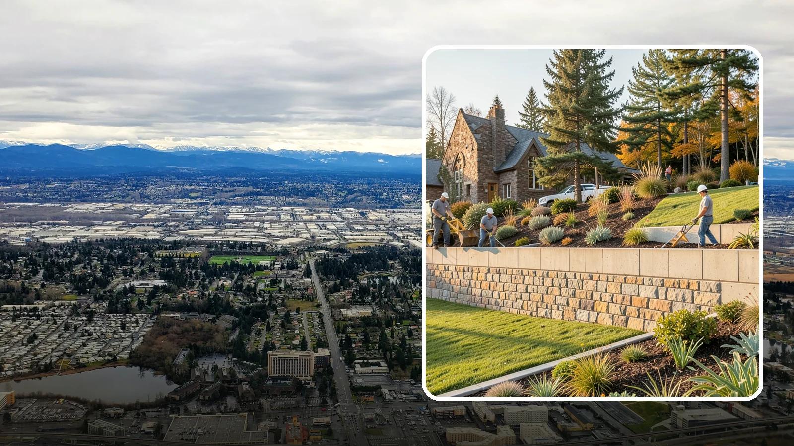 Retaining Walls in SeaTac, King County, WA - Design and construction of durable retaining walls for structural support, terracing, and usable space.
