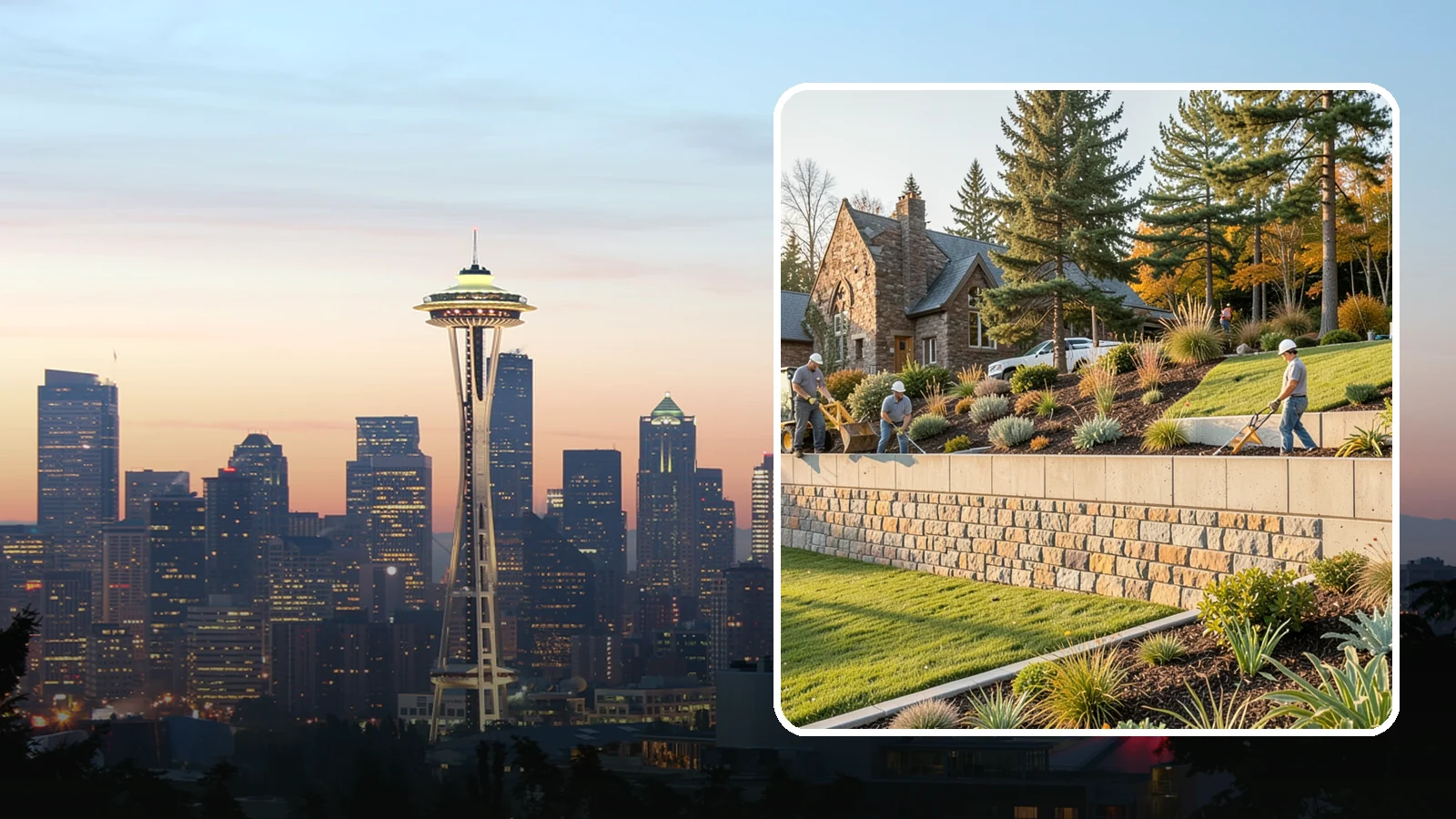 Retaining Walls in Seattle, King County, WA - Design and construction of durable retaining walls for structural support, terracing, and usable space.