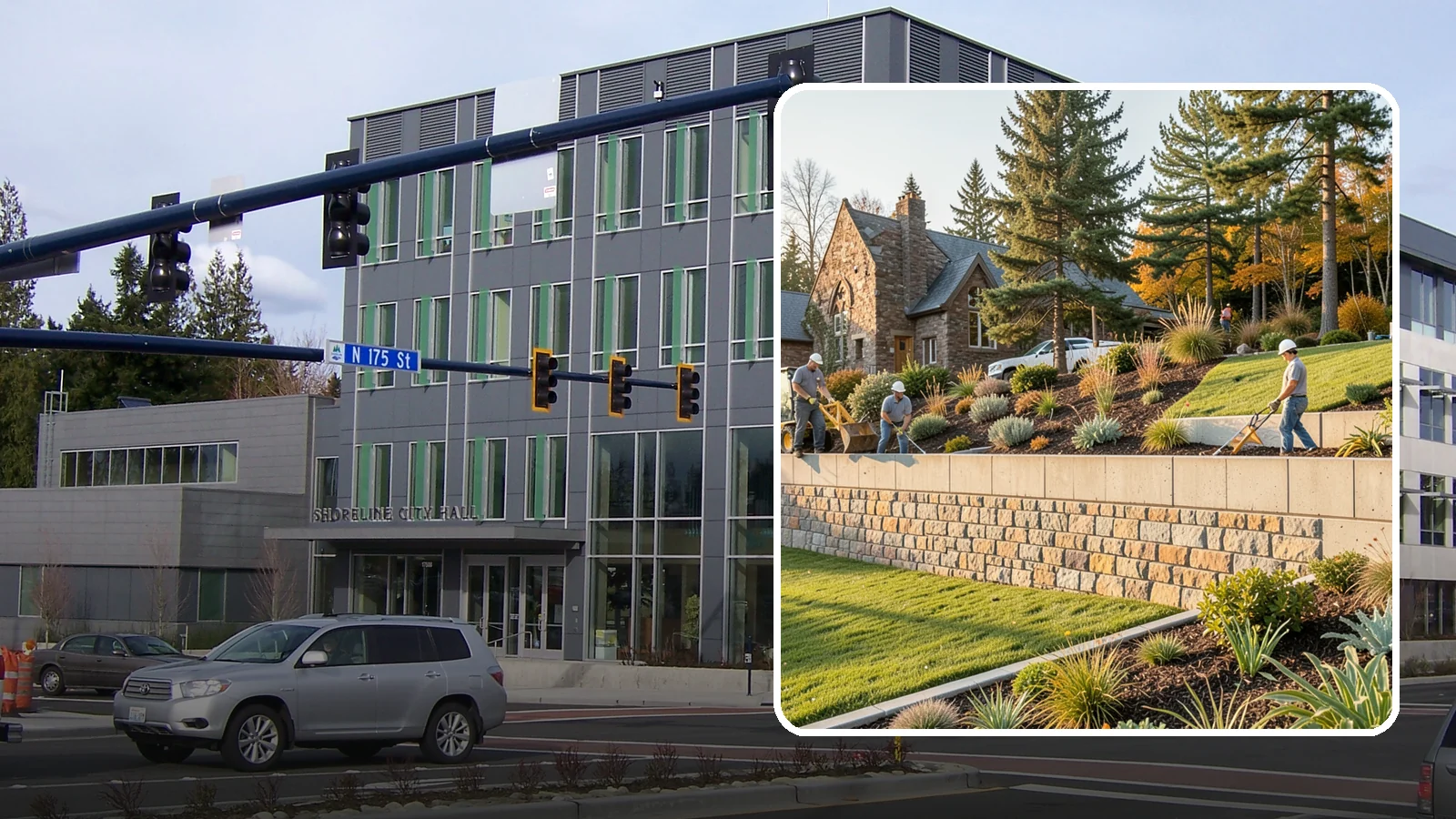 Retaining Walls in Shoreline, King County, WA - Design and construction of durable retaining walls for structural support, terracing, and usable space.