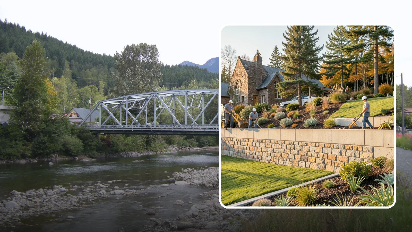 Retaining Walls in Skykomish, King County, WA - Design and construction of durable retaining walls for structural support, terracing, and usable space.