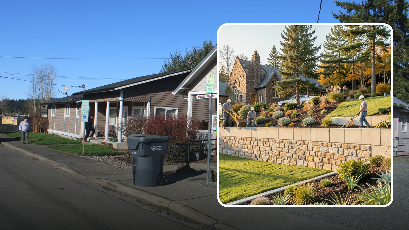 Retaining Walls in South Prairie, Pierce County, WA - Design and construction of durable retaining walls for structural support, terracing, and usable space.