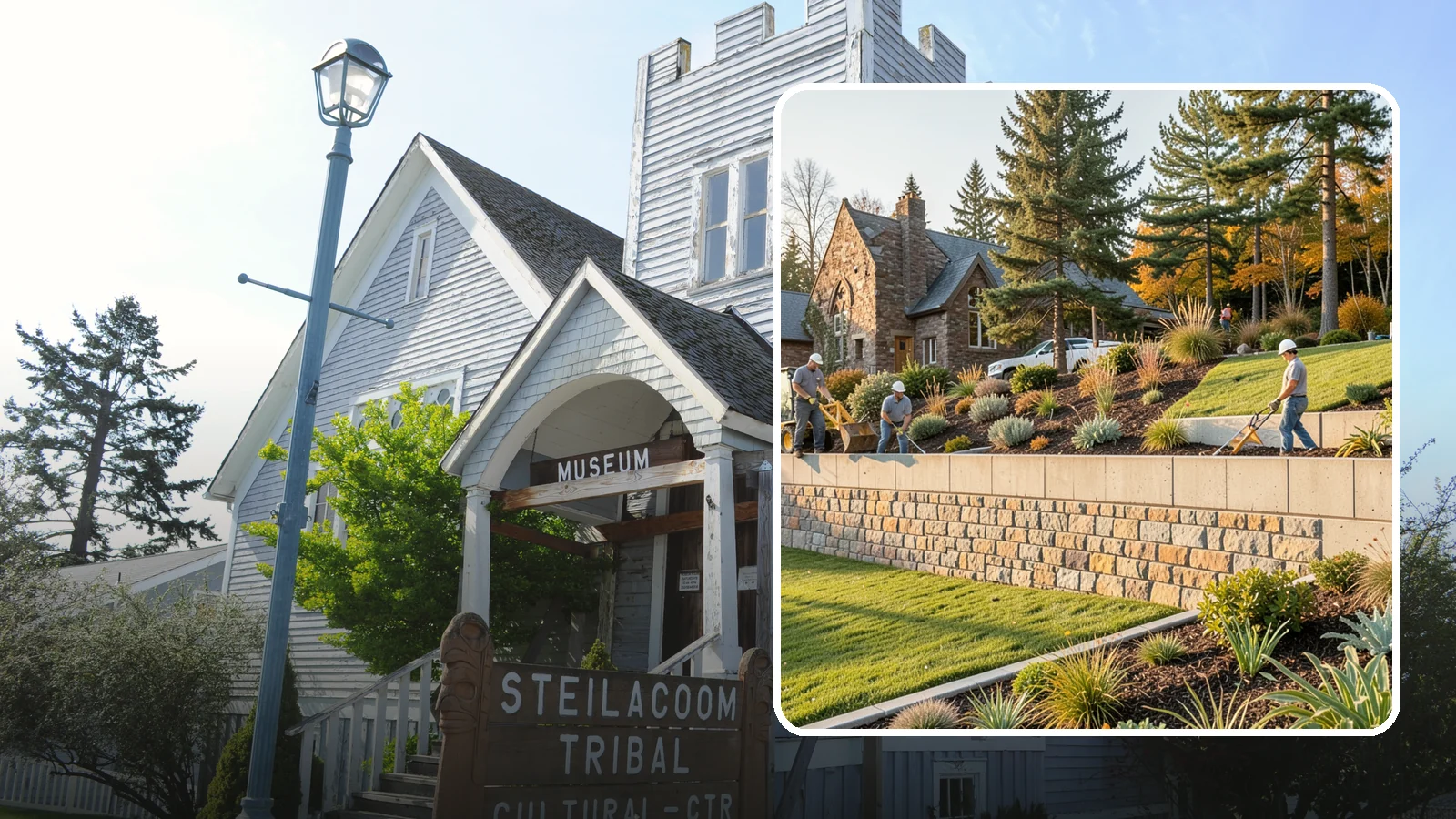 Retaining Walls in Steilacoom, Pierce County, WA - Design and construction of durable retaining walls for structural support, terracing, and usable space.