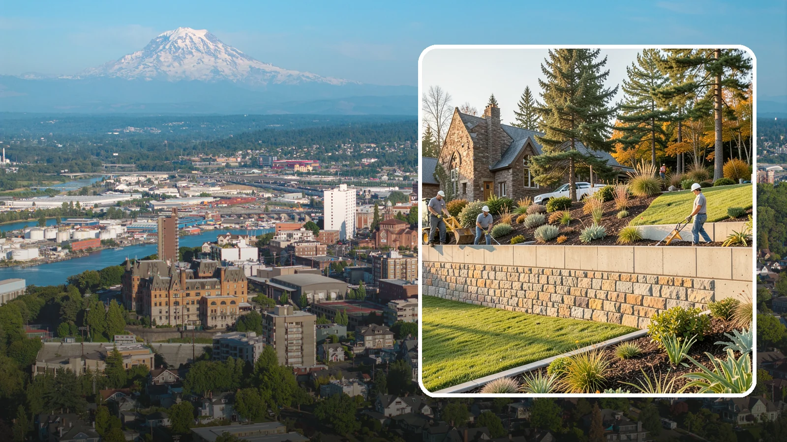 Retaining Walls in Tacoma, Pierce County, WA - Design and construction of durable retaining walls for structural support, terracing, and usable space.