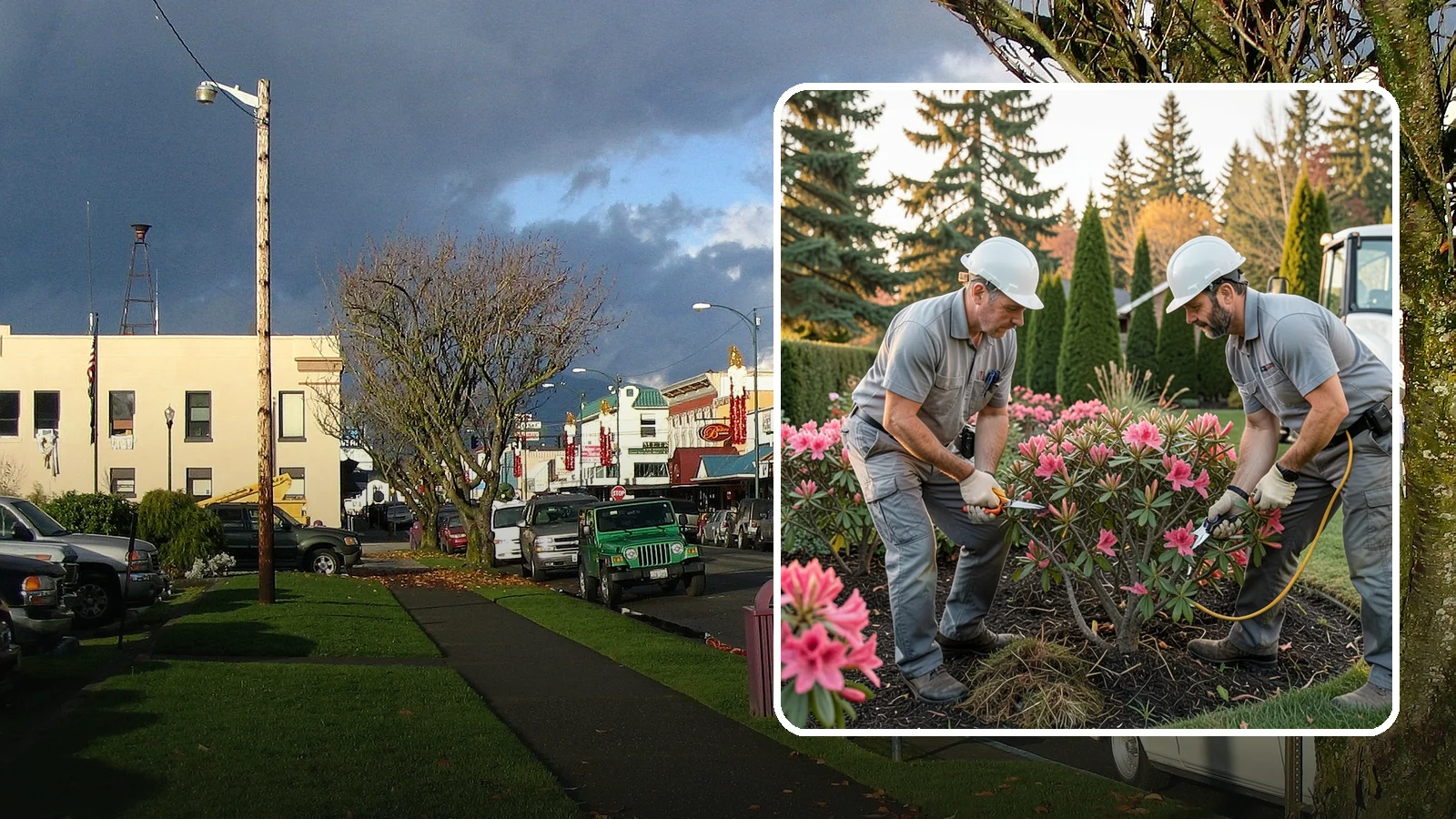 Rhododendron Pruning in Arlington, Snohomish County, WA - Careful shaping and deadheading of rhododendrons to protect next year's blooms while controlling size in Puget Sound gardens.