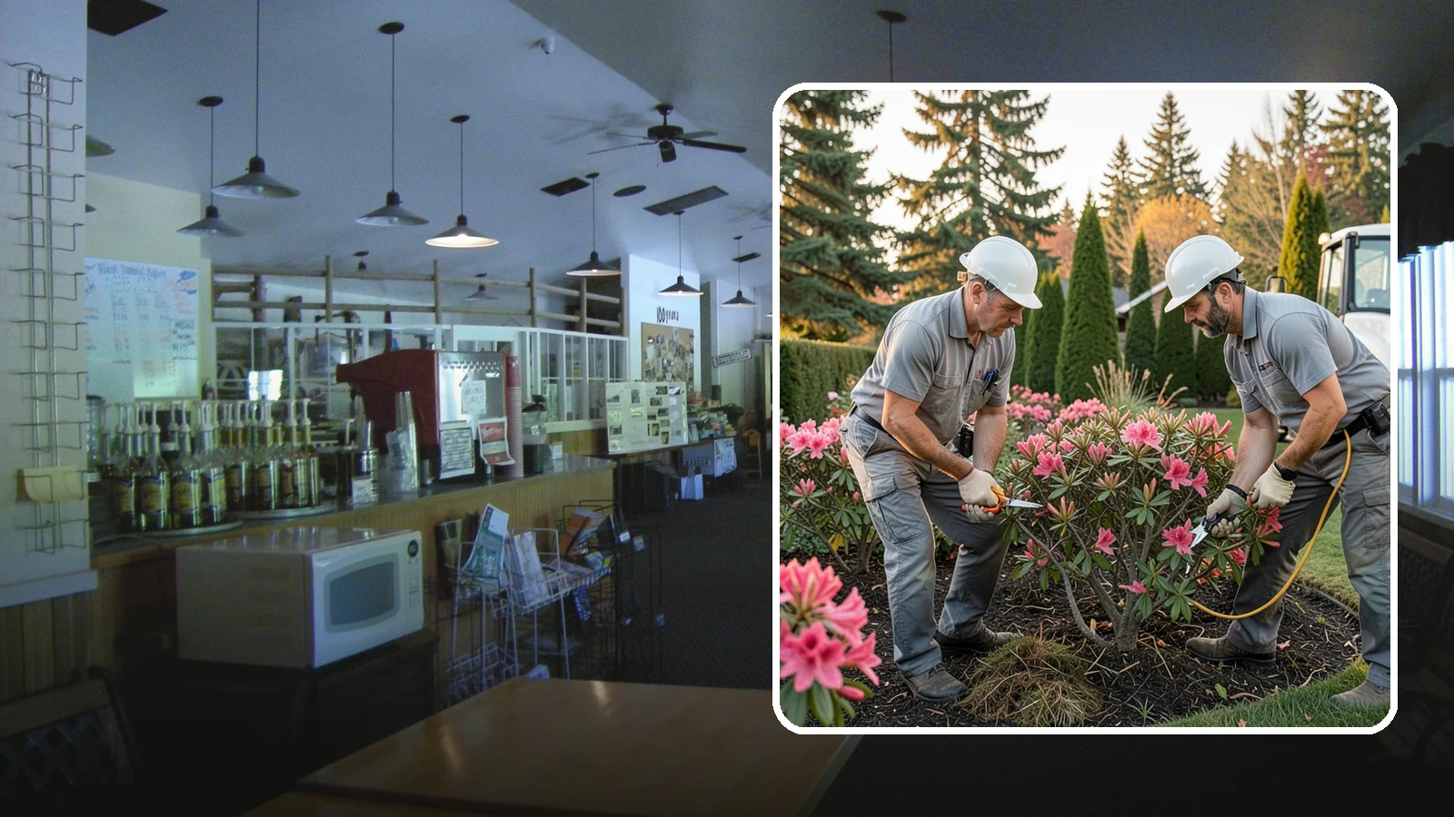 Rhododendron Pruning in Black Diamond, King County, WA - Careful shaping and deadheading of rhododendrons to protect next year's blooms while controlling size in Puget Sound gardens.