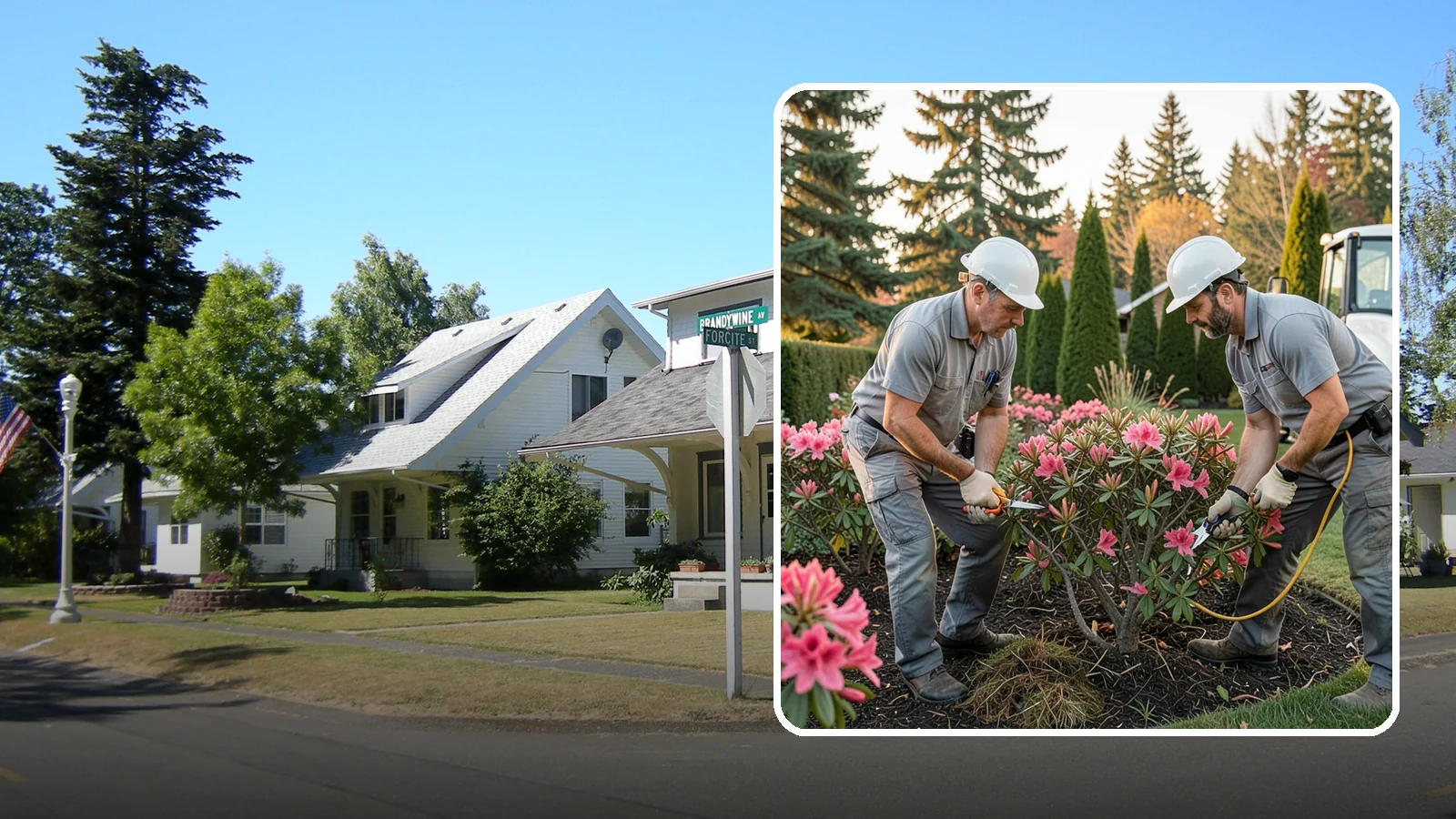 Rhododendron Pruning in DuPont, Pierce County, WA - Careful shaping and deadheading of rhododendrons to protect next year's blooms while controlling size in Puget Sound gardens.