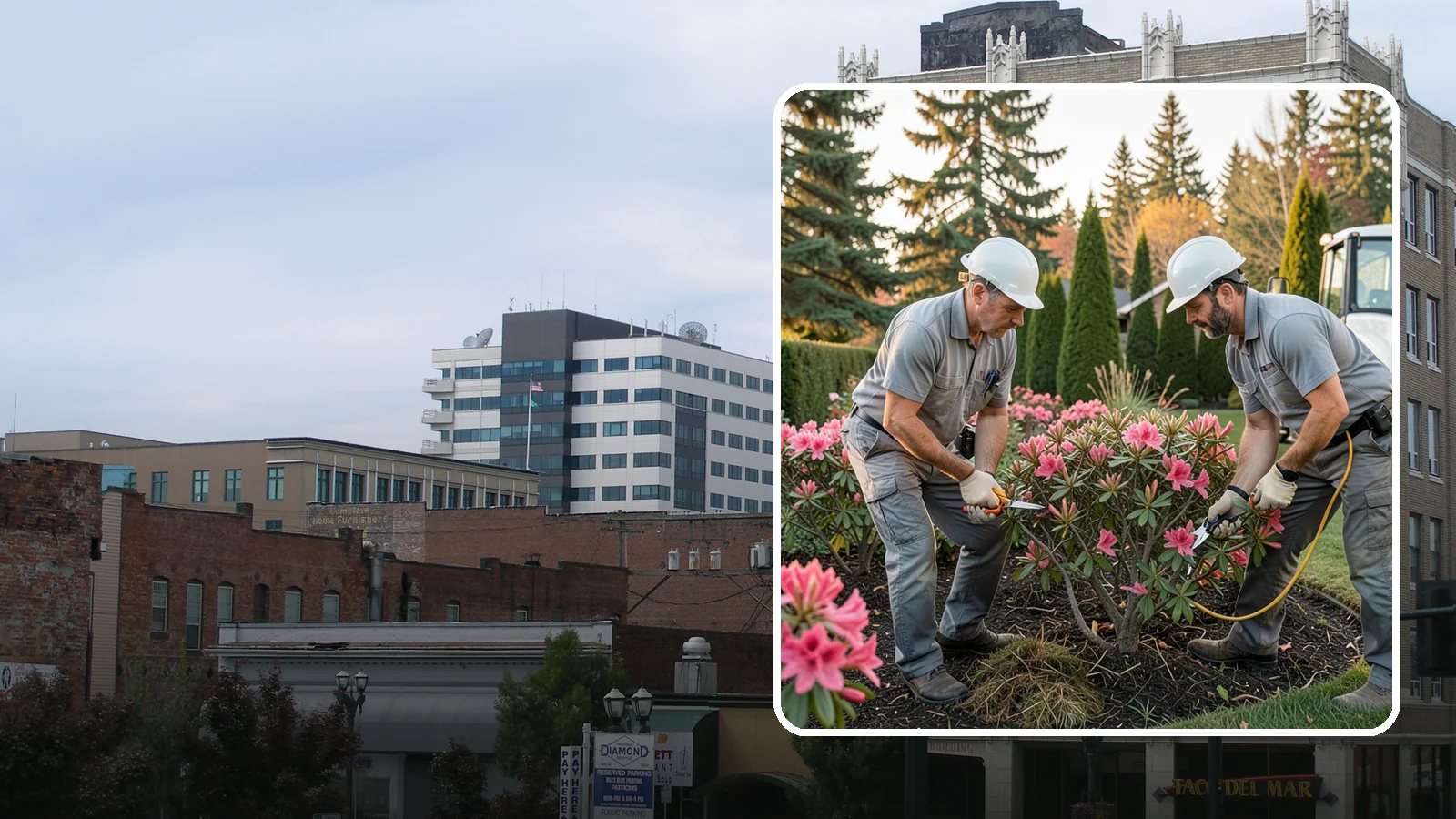 Rhododendron Pruning in Everett, Snohomish County, WA - Careful shaping and deadheading of rhododendrons to protect next year's blooms while controlling size in Puget Sound gardens.