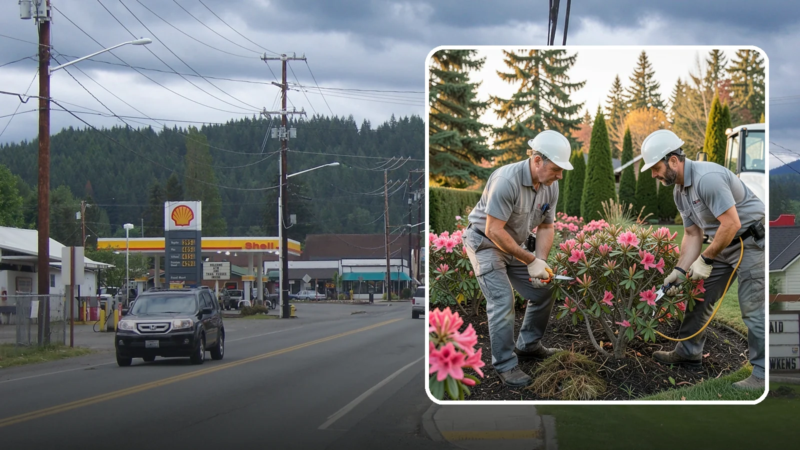 Rhododendron Pruning in Granite Falls, Snohomish County, WA - Careful shaping and deadheading of rhododendrons to protect next year's blooms while controlling size in Puget Sound gardens.