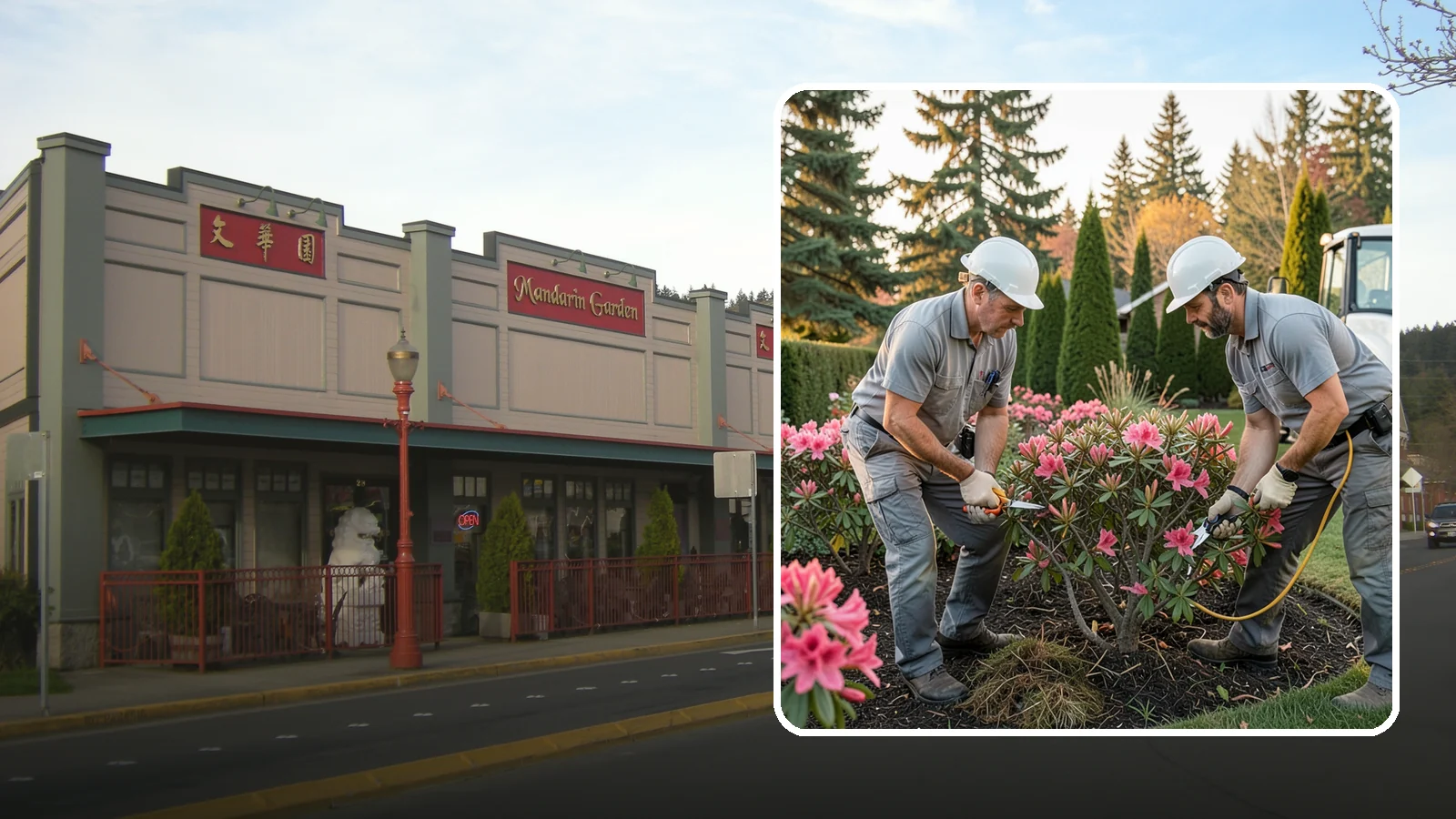 Rhododendron Pruning in Issaquah, King County, WA - Careful shaping and deadheading of rhododendrons to protect next year's blooms while controlling size in Puget Sound gardens.