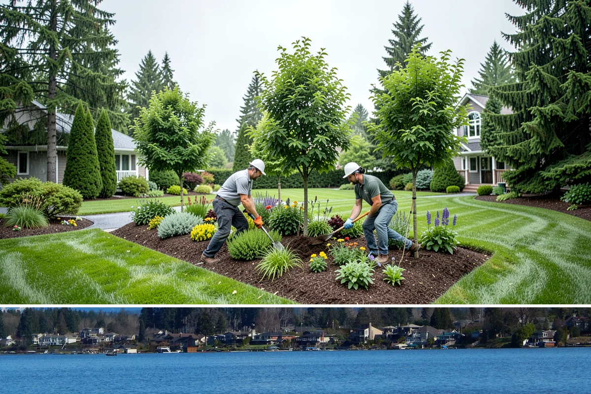 Rhododendron Pruning in Lake Stevens, Snohomish County, WA - In Western Washington, prune rhododendrons immediately after they finish blooming in late spring (typically May to early June) so...