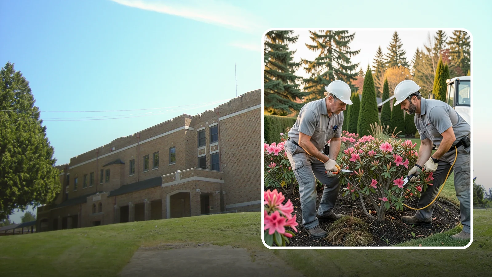 Rhododendron Pruning in Maple Valley, King County, WA - Careful shaping and deadheading of rhododendrons to protect next year's blooms while controlling size in Puget Sound gardens.