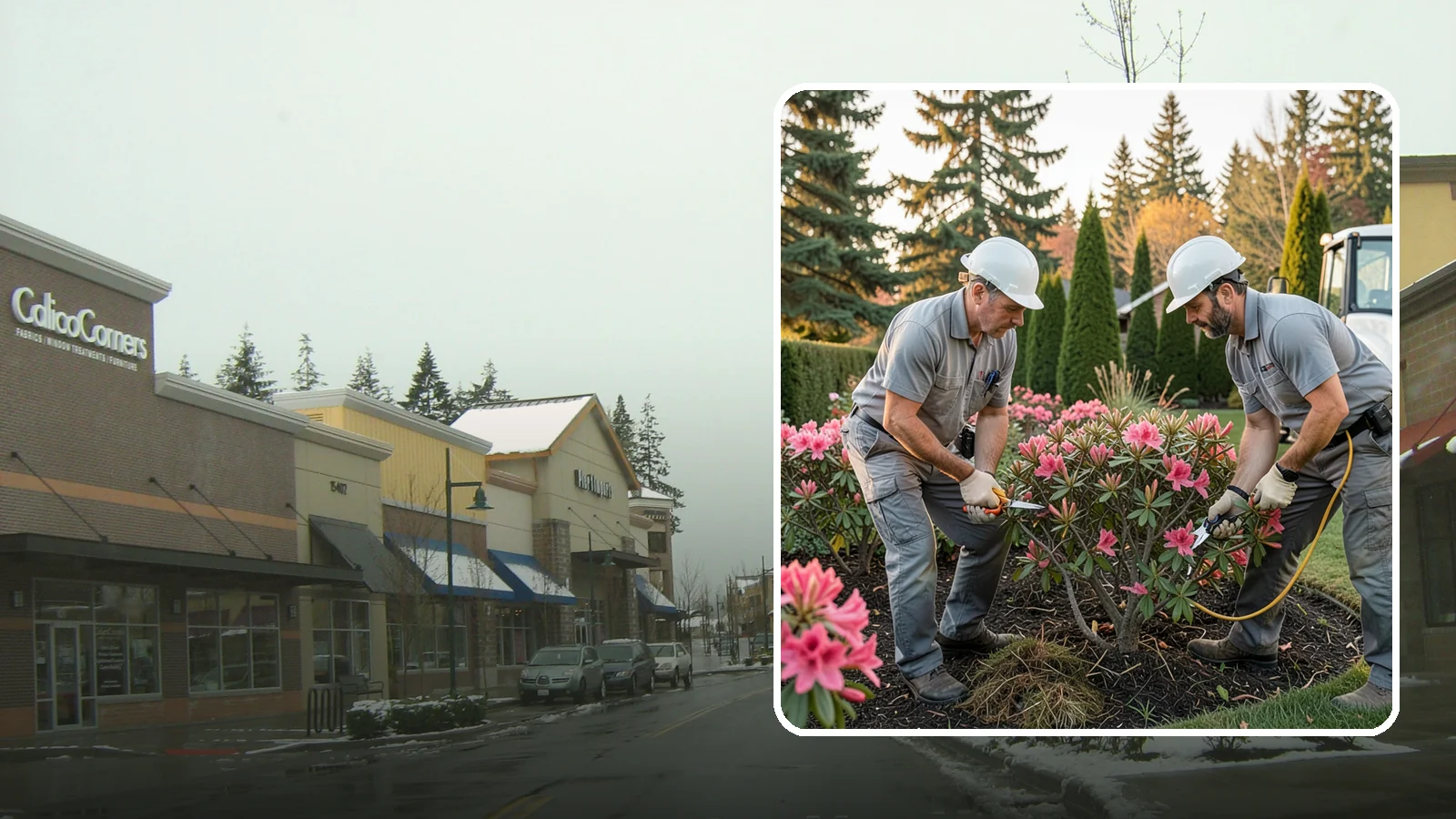 Rhododendron Pruning in Mill Creek, Snohomish County, WA - Careful shaping and deadheading of rhododendrons to protect next year's blooms while controlling size in Puget Sound gardens.