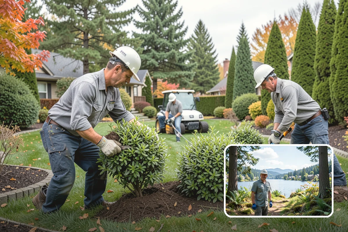 Rhododendron Pruning in Milton, King County, WA - Protects the following year's flower display by pruning at the correct time