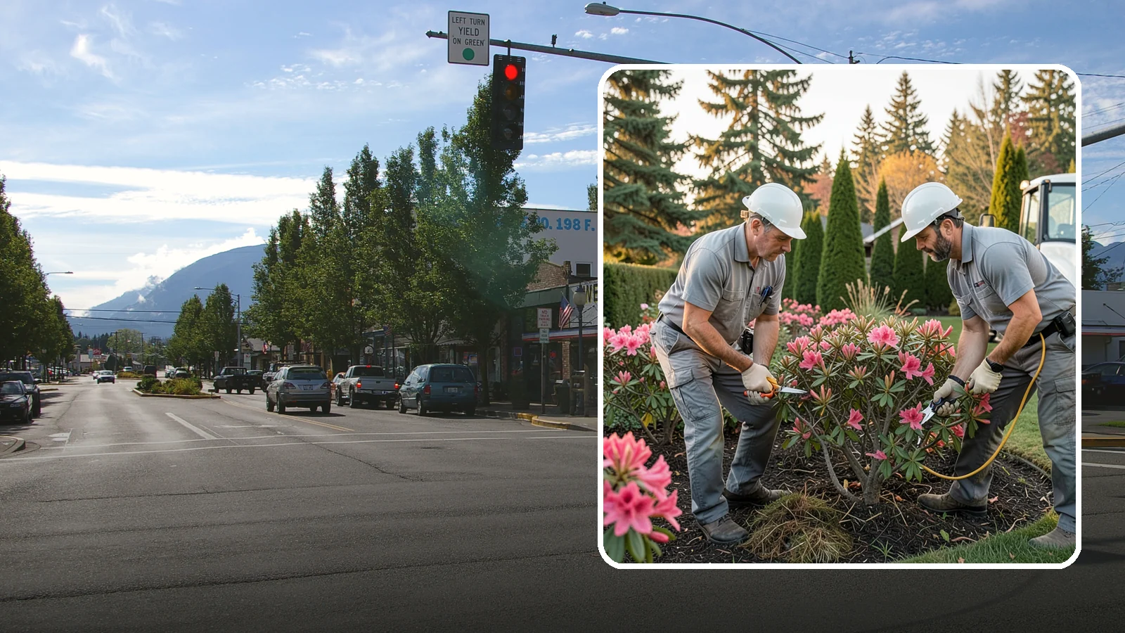 Rhododendron Pruning in North Bend, King County, WA - Careful shaping and deadheading of rhododendrons to protect next year's blooms while controlling size in Puget Sound gardens.