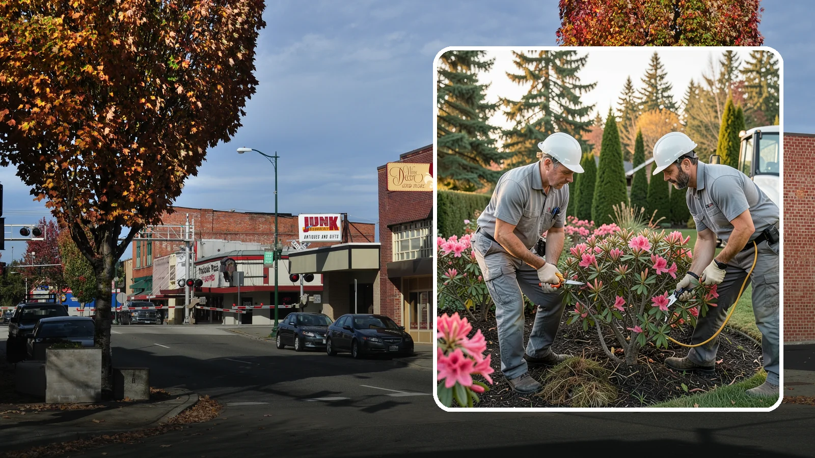 Rhododendron Pruning in Puyallup, Pierce County, WA - Careful shaping and deadheading of rhododendrons to protect next year's blooms while controlling size in Puget Sound gardens.