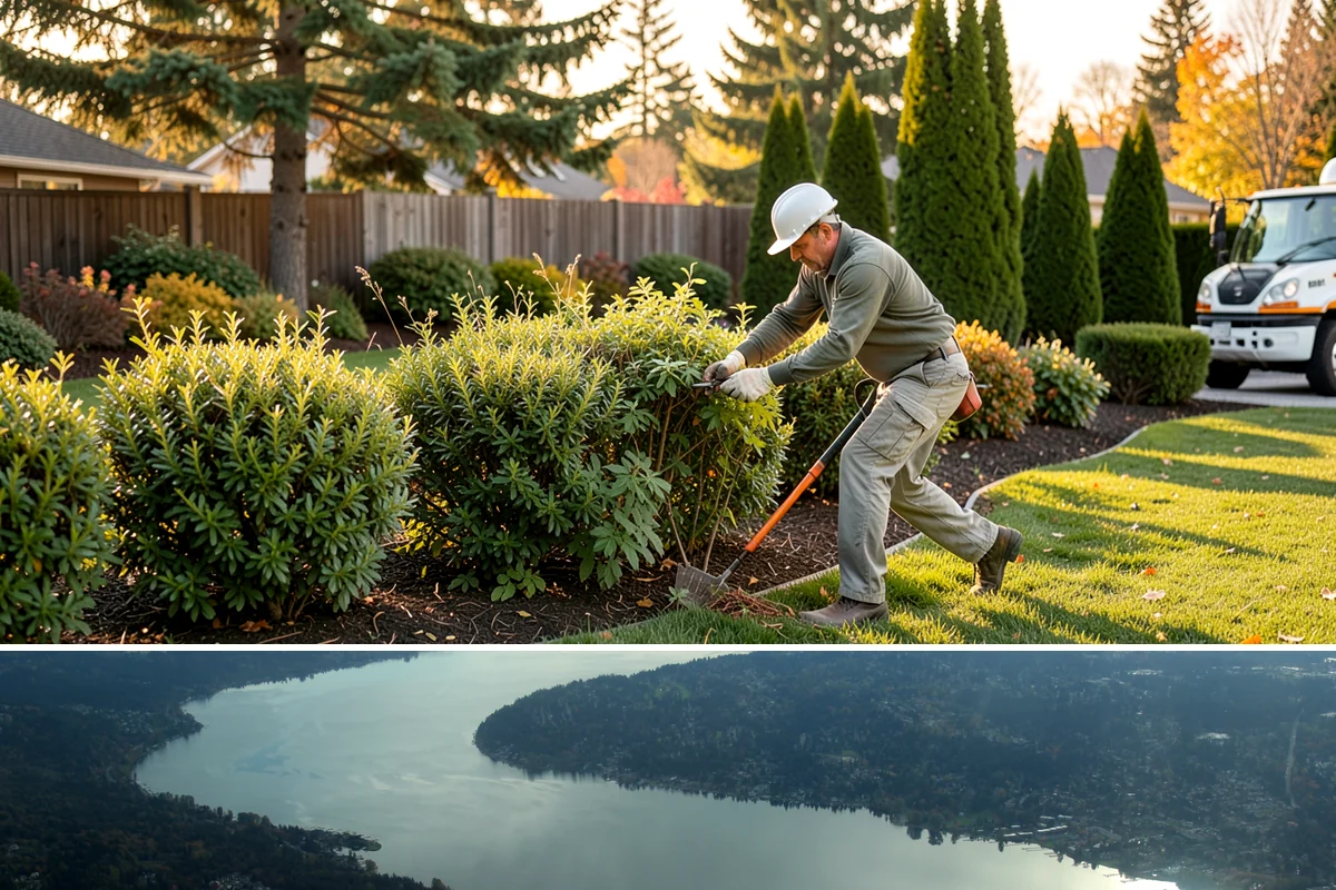 Rhododendron Pruning in Sammamish, King County, WA - In Western Washington, prune rhododendrons immediately after they finish blooming in late spring (typically May to early June) so...