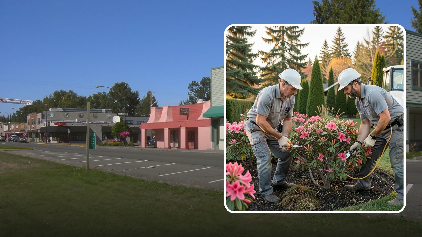 Rhododendron Pruning in Snoqualmie, King County, WA - Careful shaping and deadheading of rhododendrons to protect next year's blooms while controlling size in Puget Sound gardens.